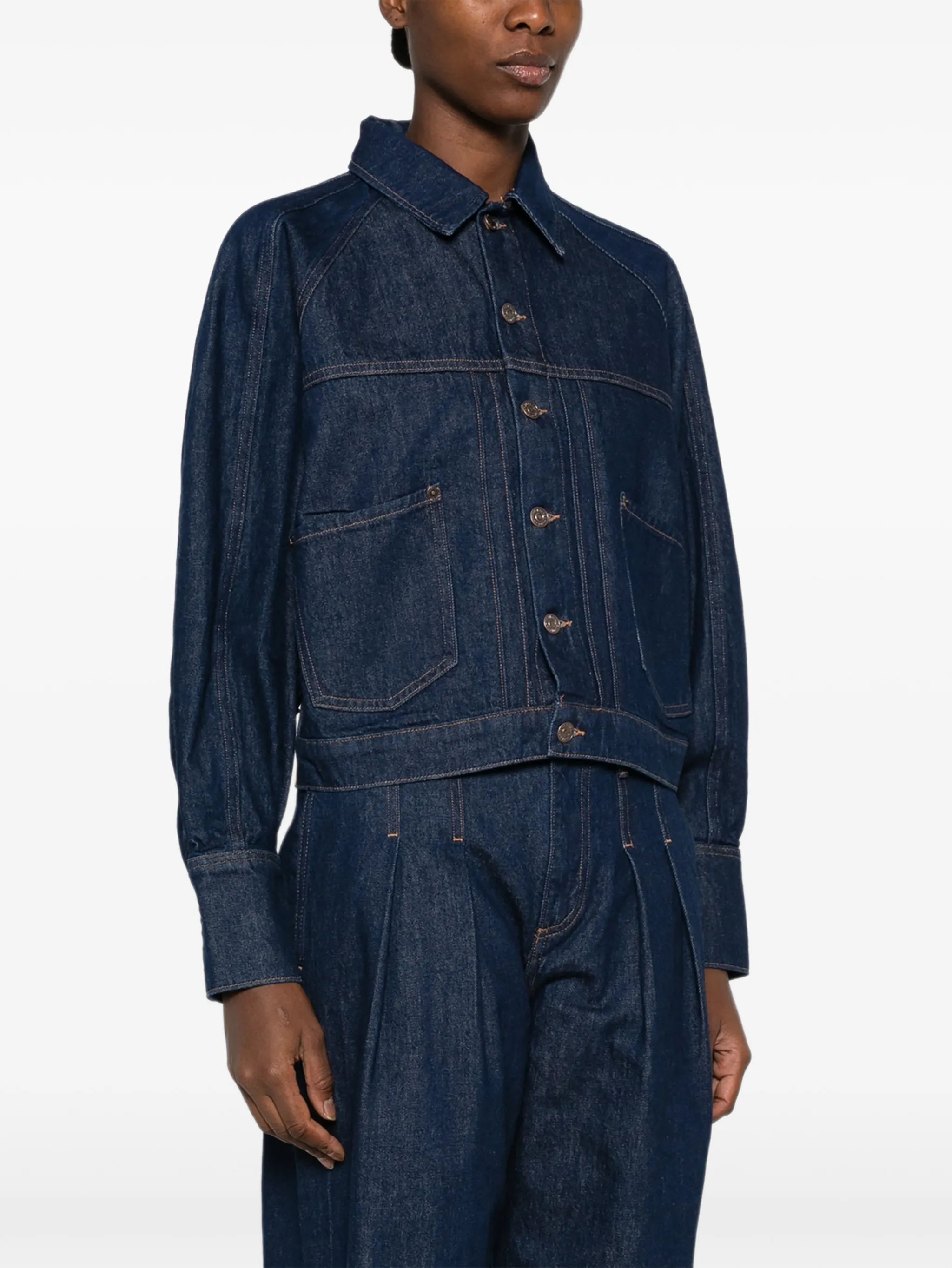 button-up denim jacket
