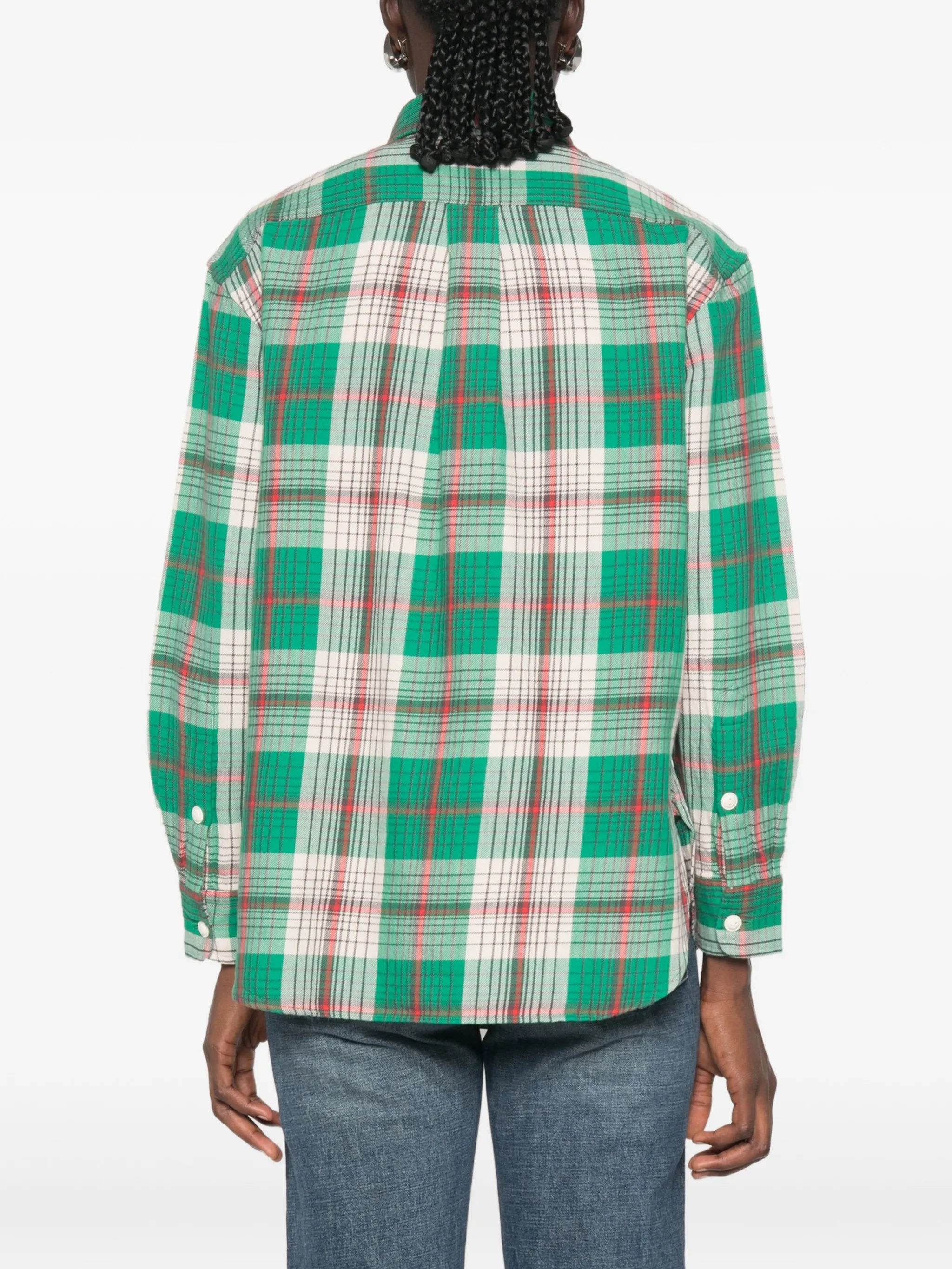 plaid-pattern shirt