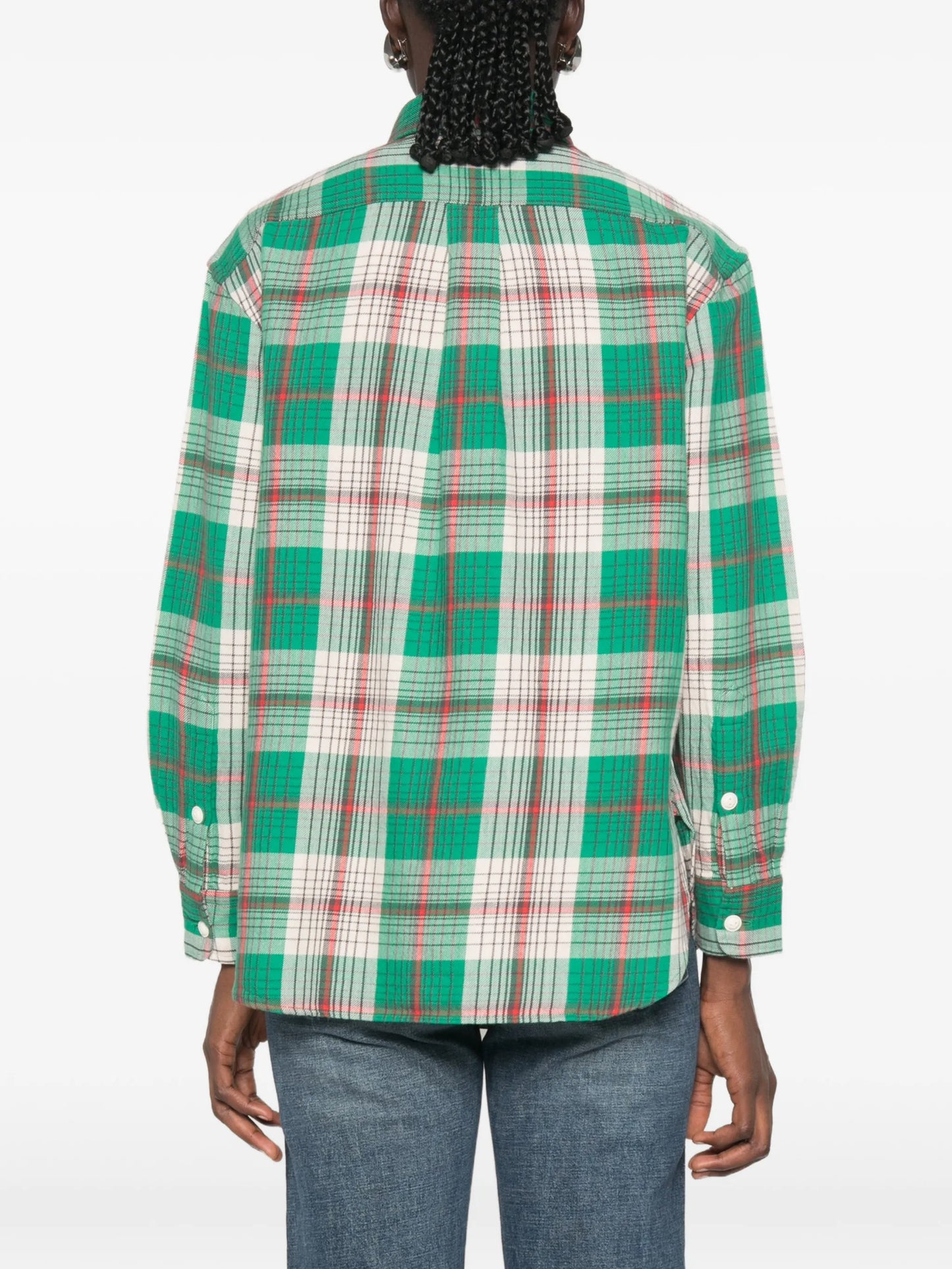 plaid-pattern shirt