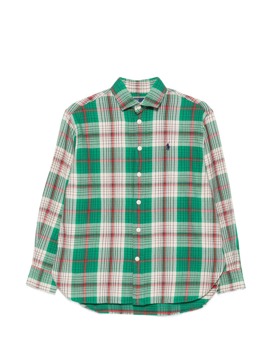 plaid-pattern shirt
