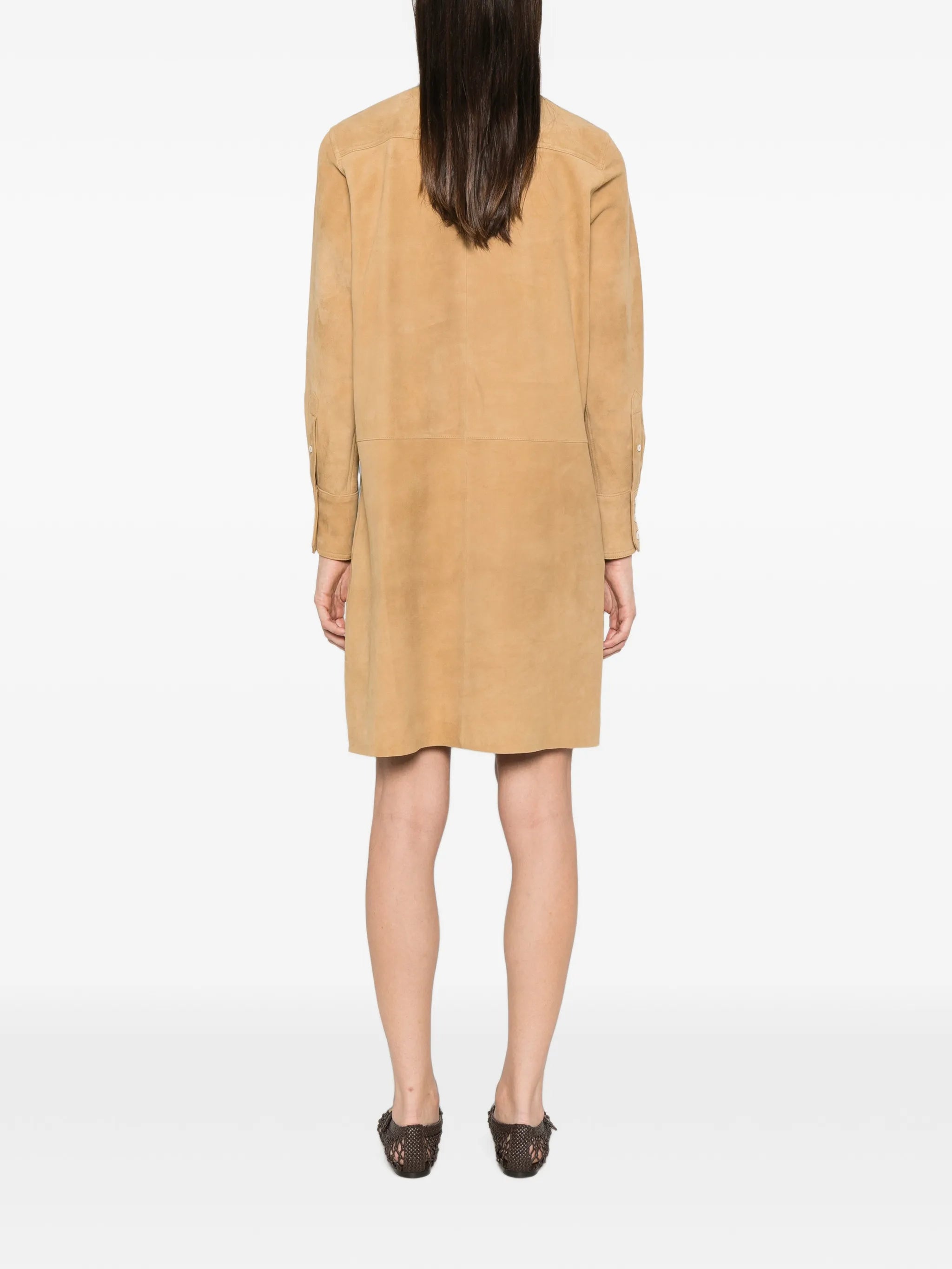 suede mini dress