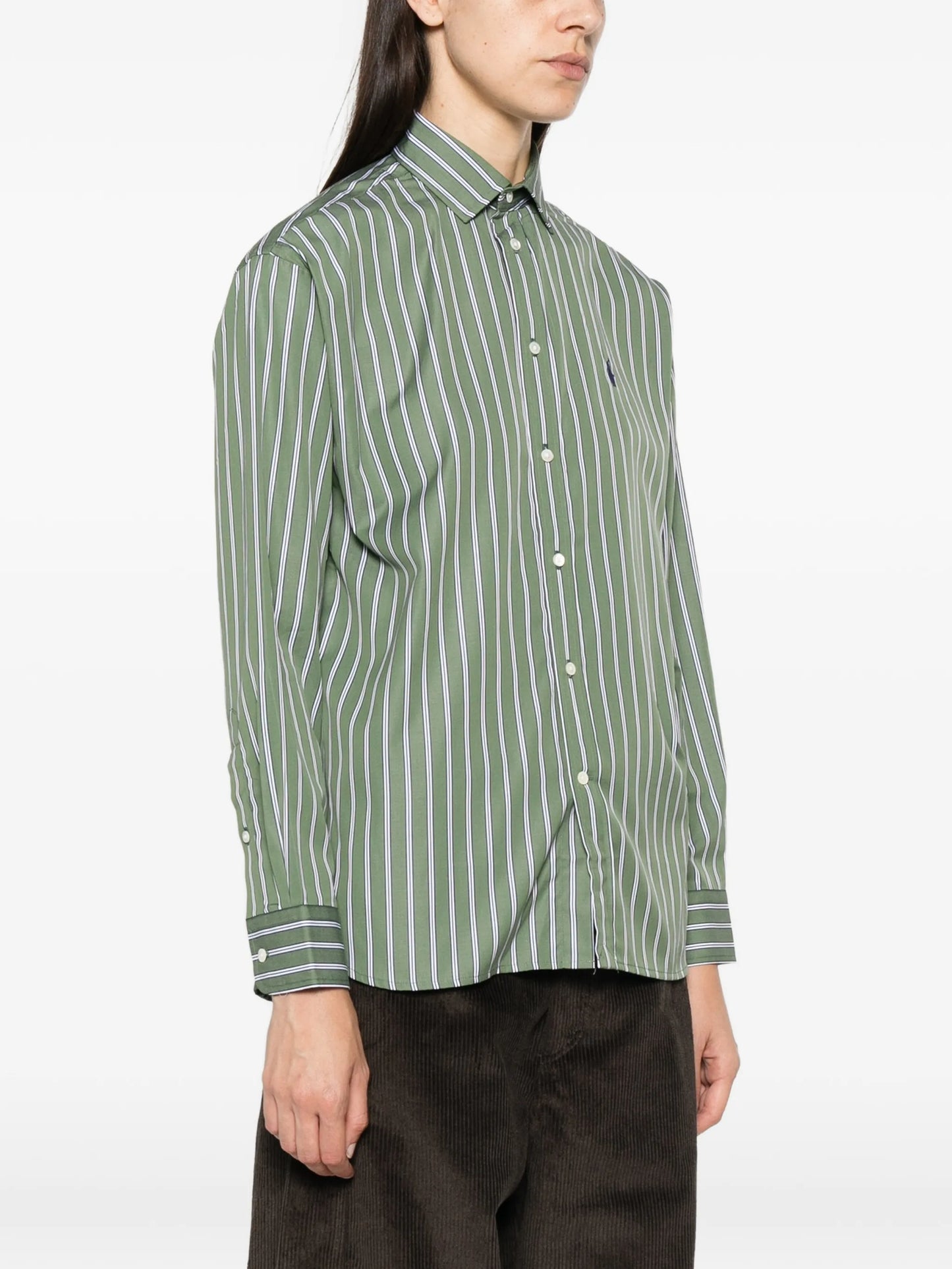 striped long-sleeve shirt