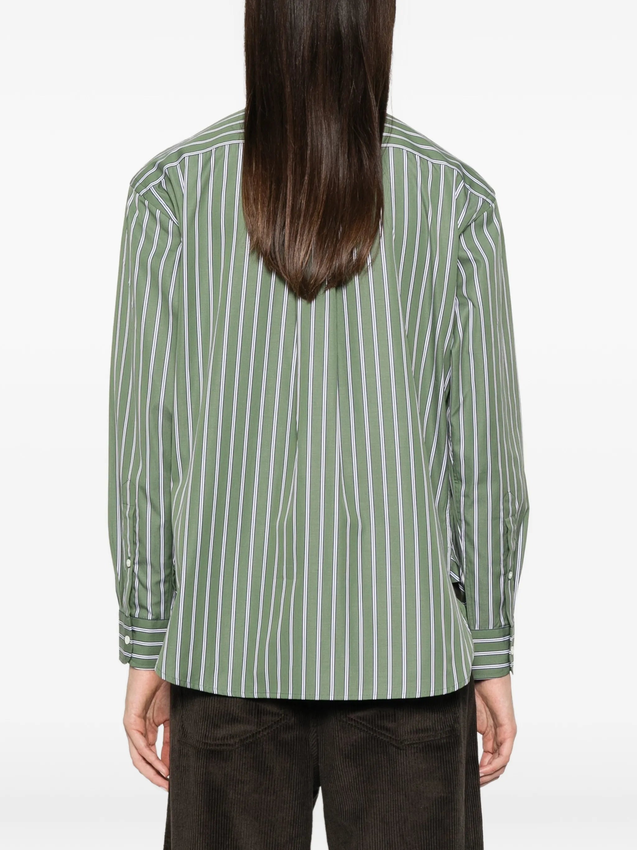 striped long-sleeve shirt