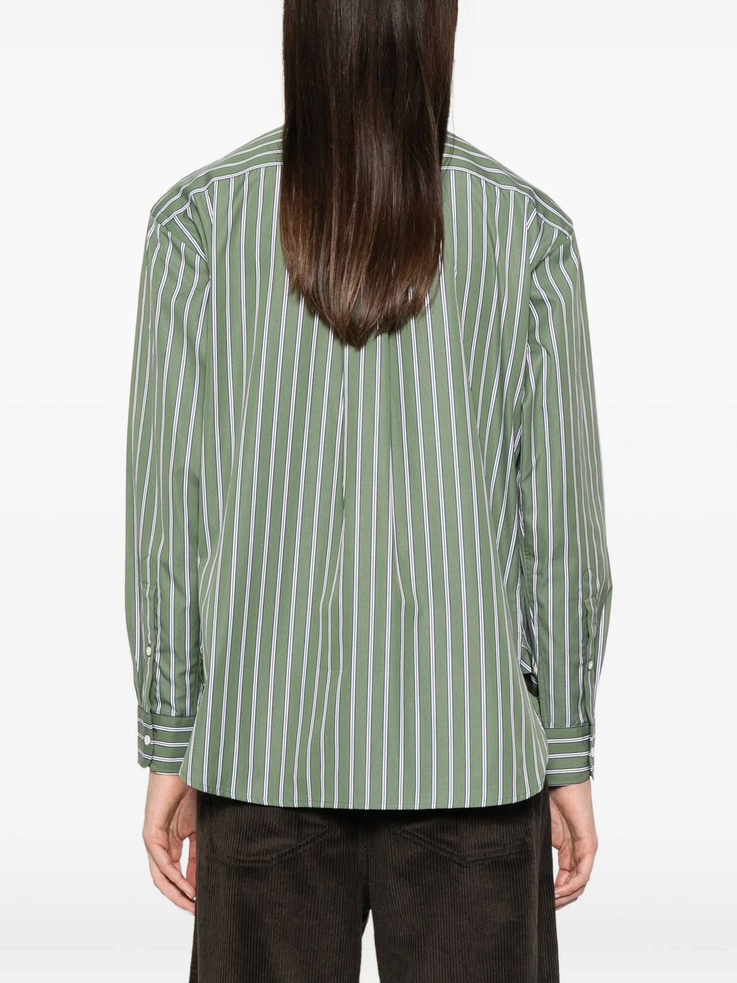 striped long-sleeve shirt