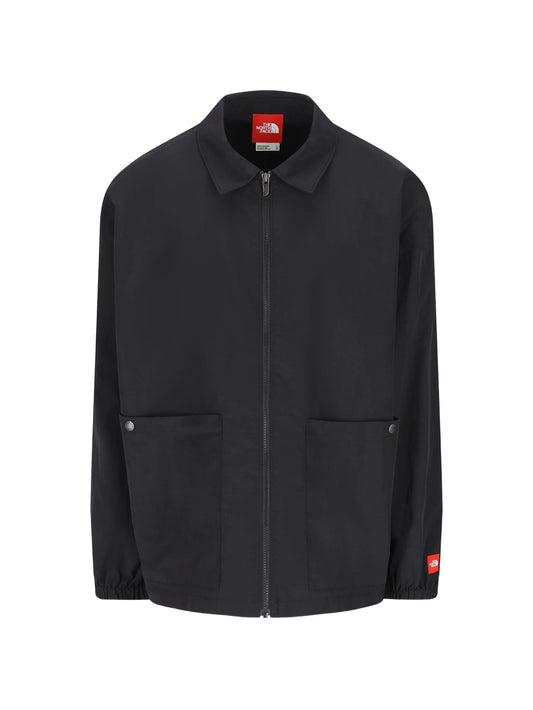 Red Box zip-up long-sleeve shirt jacket