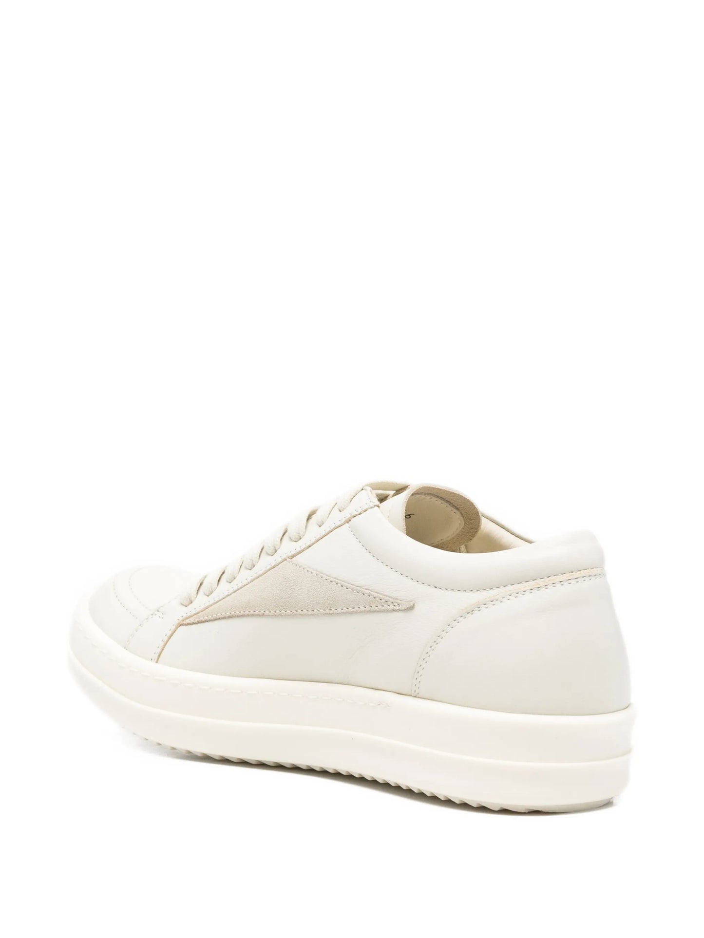 panelled leather sneakers