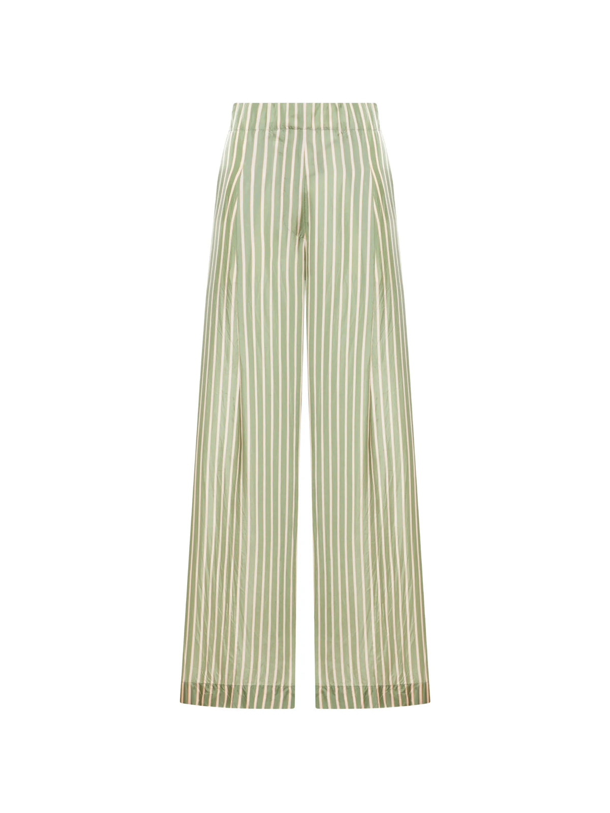 drawstring striped palazzo pants