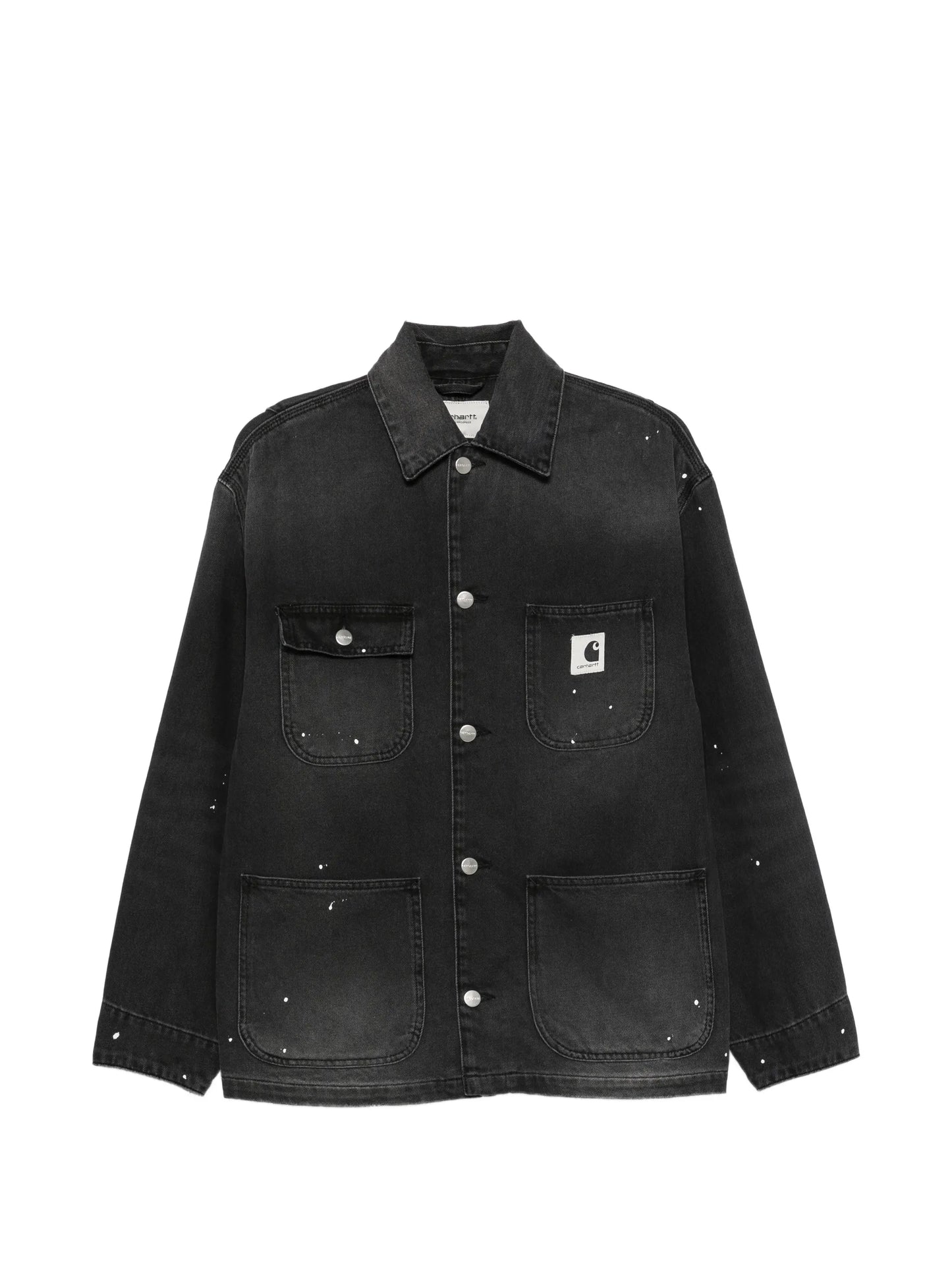 Michigan paint-splatter denim jacket