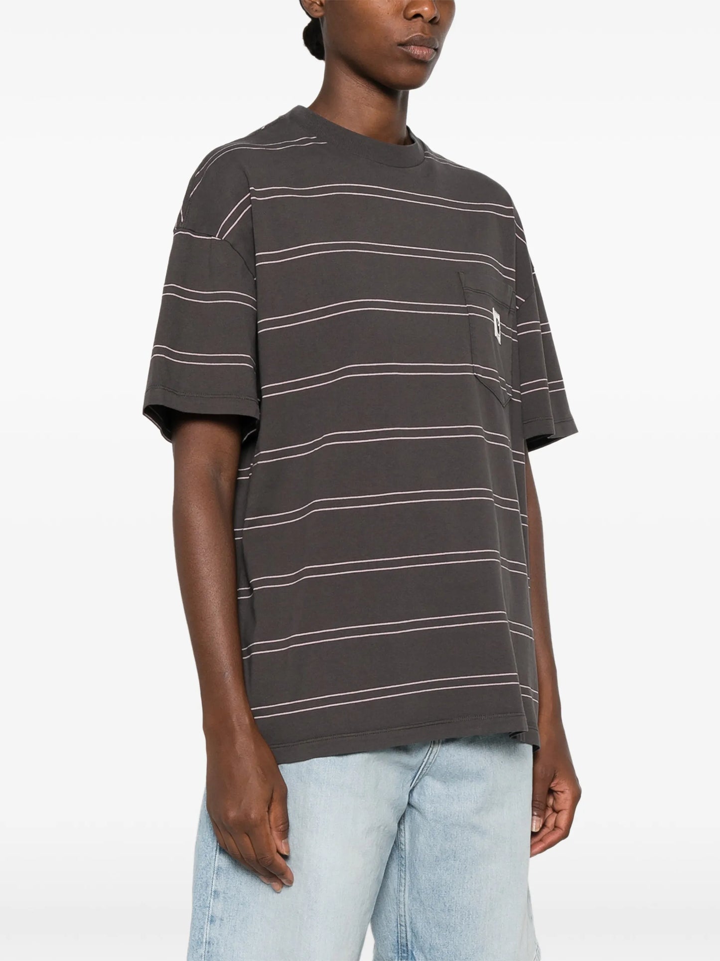 striped pocket T-shirt
