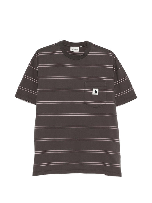 striped pocket T-shirt