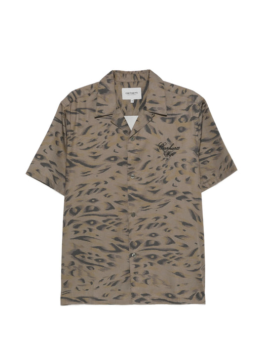 Travon embroidered-logo shirt