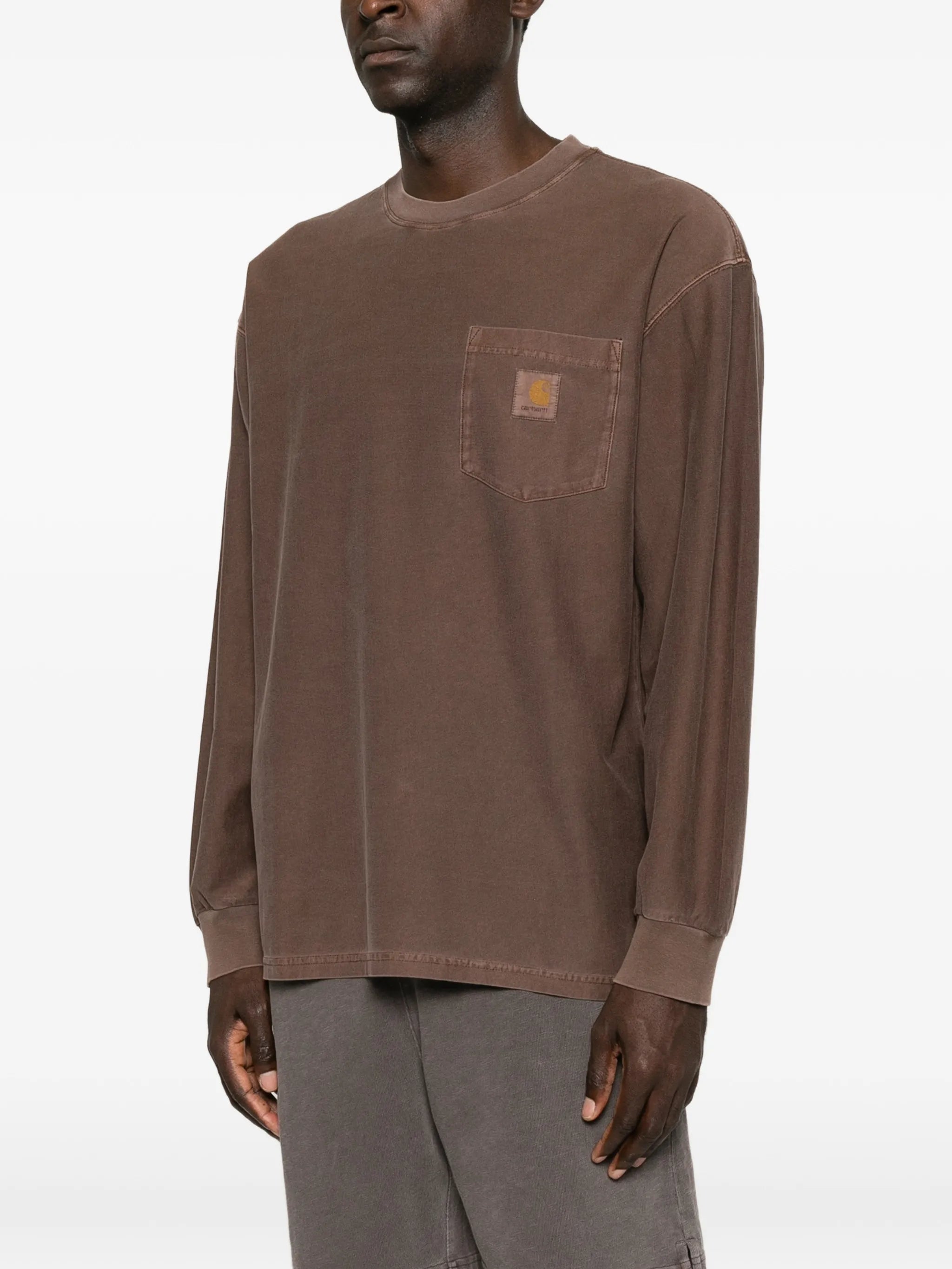 logo-patch pocket T-shirt