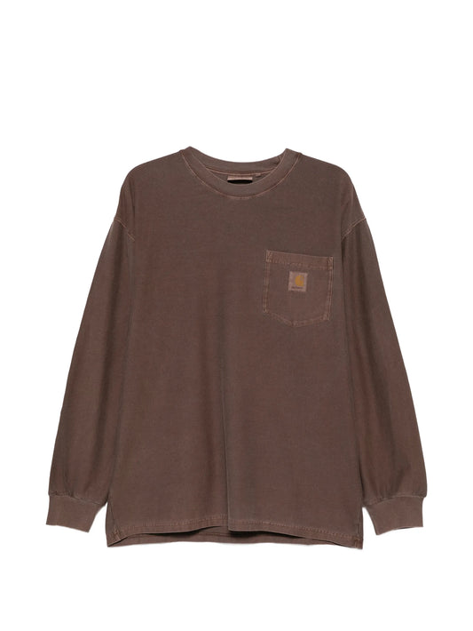 logo-patch pocket T-shirt