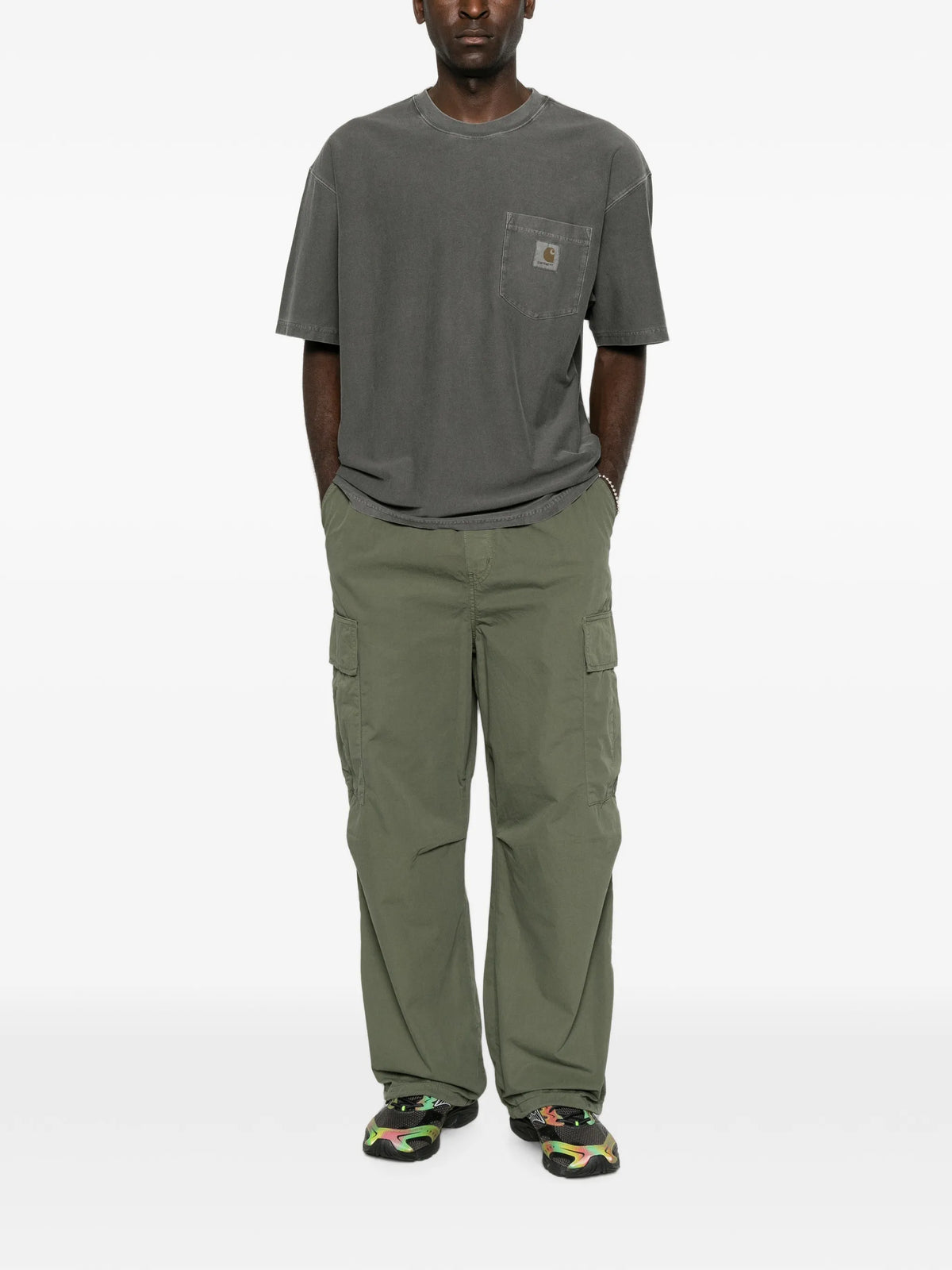 S/S loose pocket t-shirt