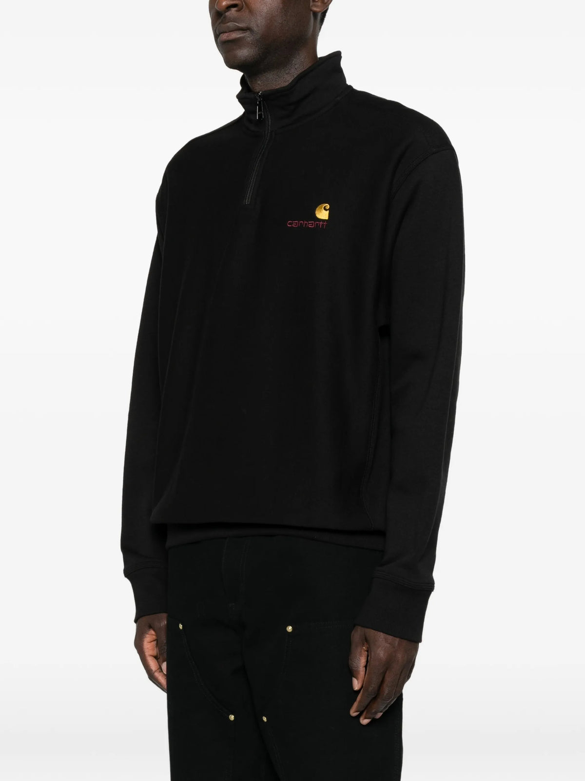 half zip American Script sweatshirt