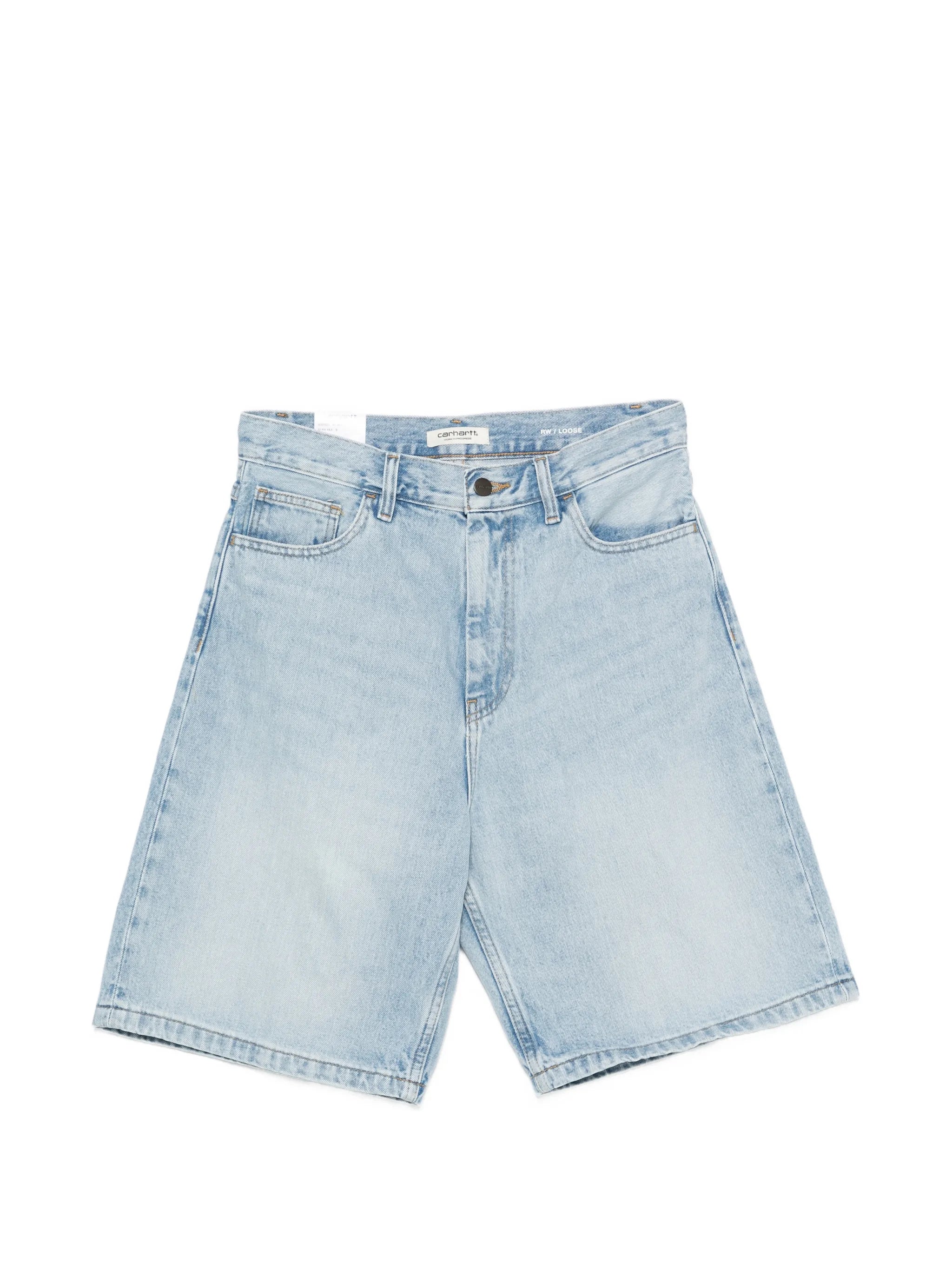 Brandon bleached denim shorts