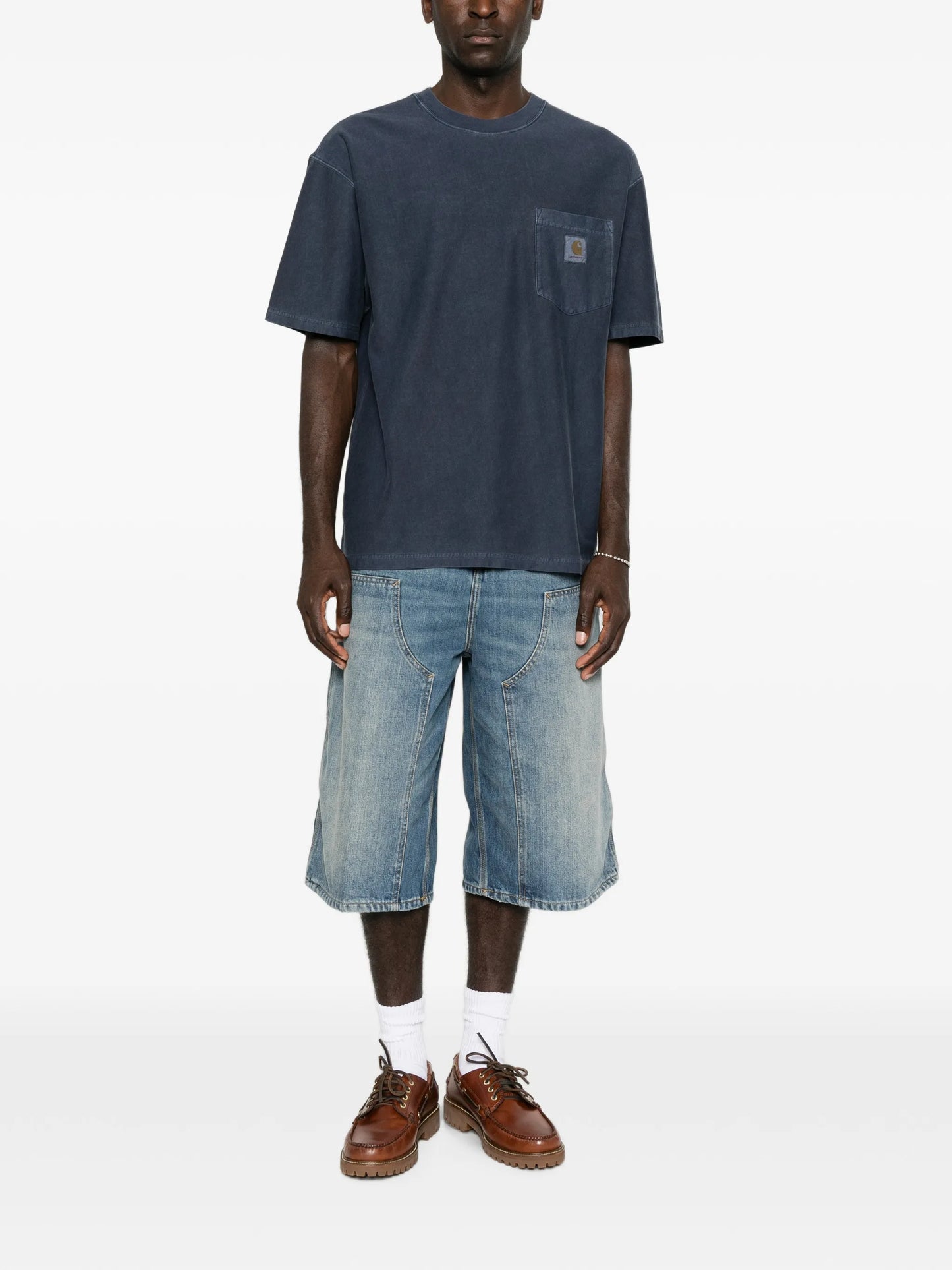 logo-patch pocket T-shirt