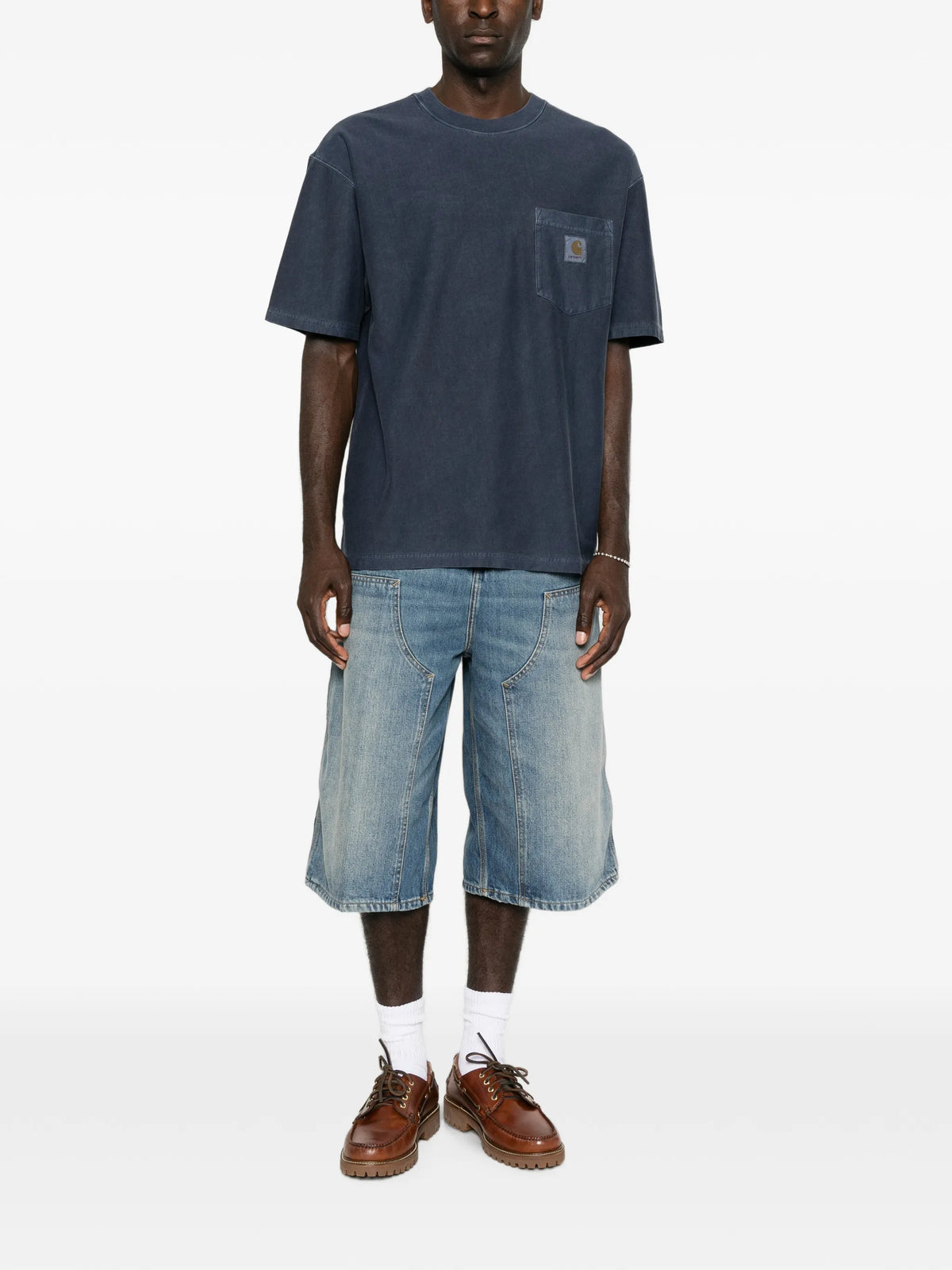 S/S loose pocket t-shirt