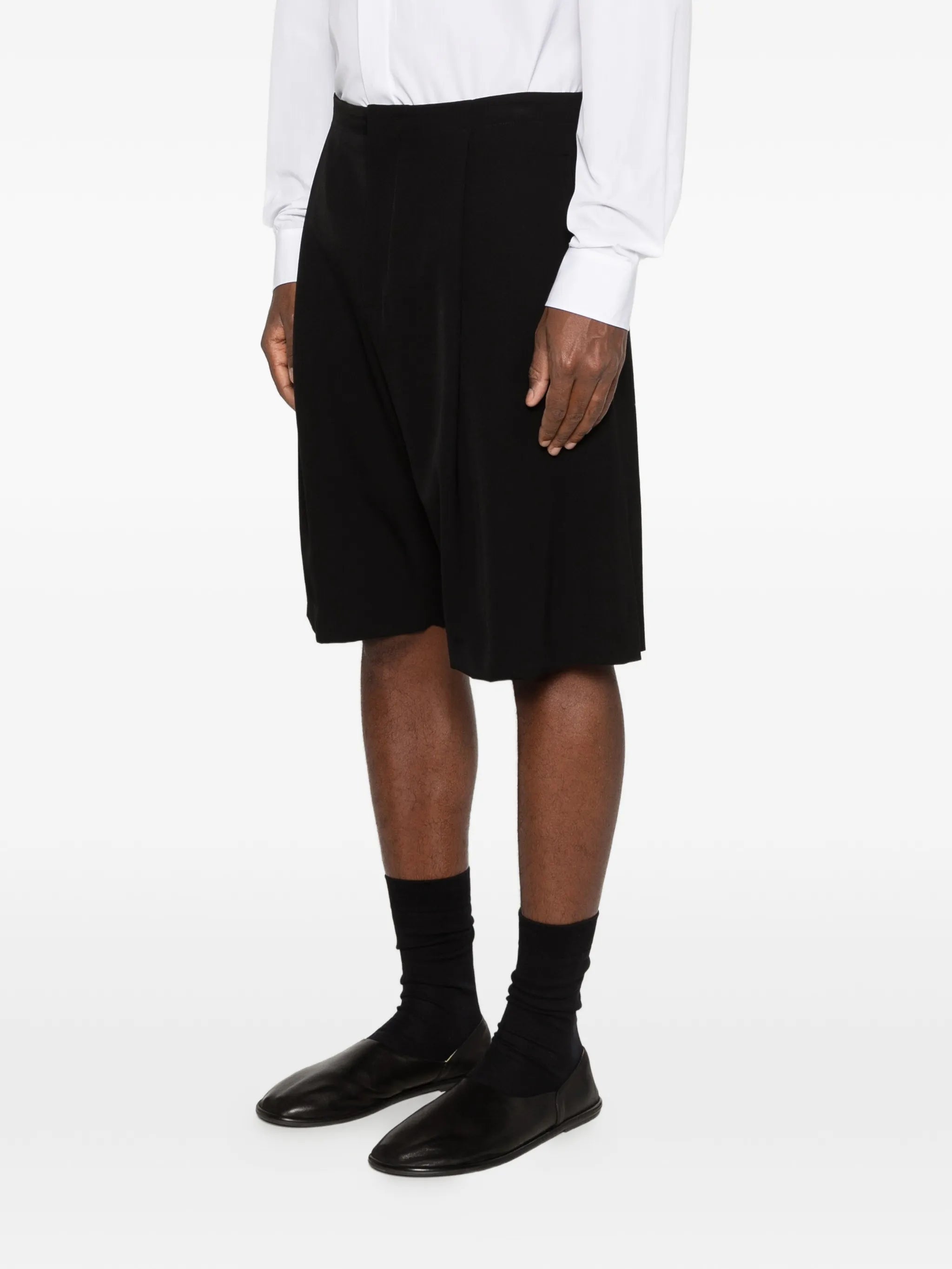 Sayed pleated shorts