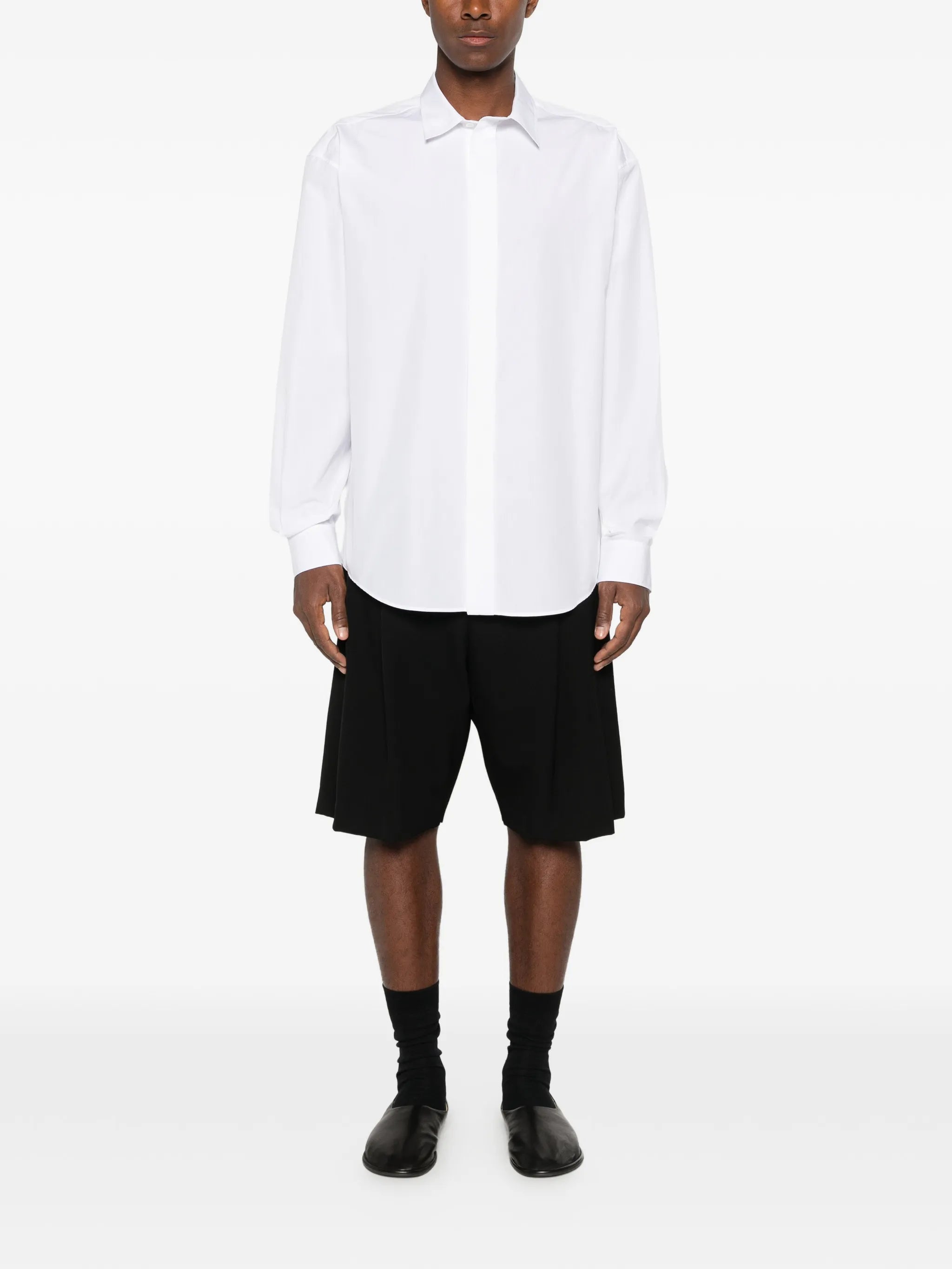 Sayed pleated shorts