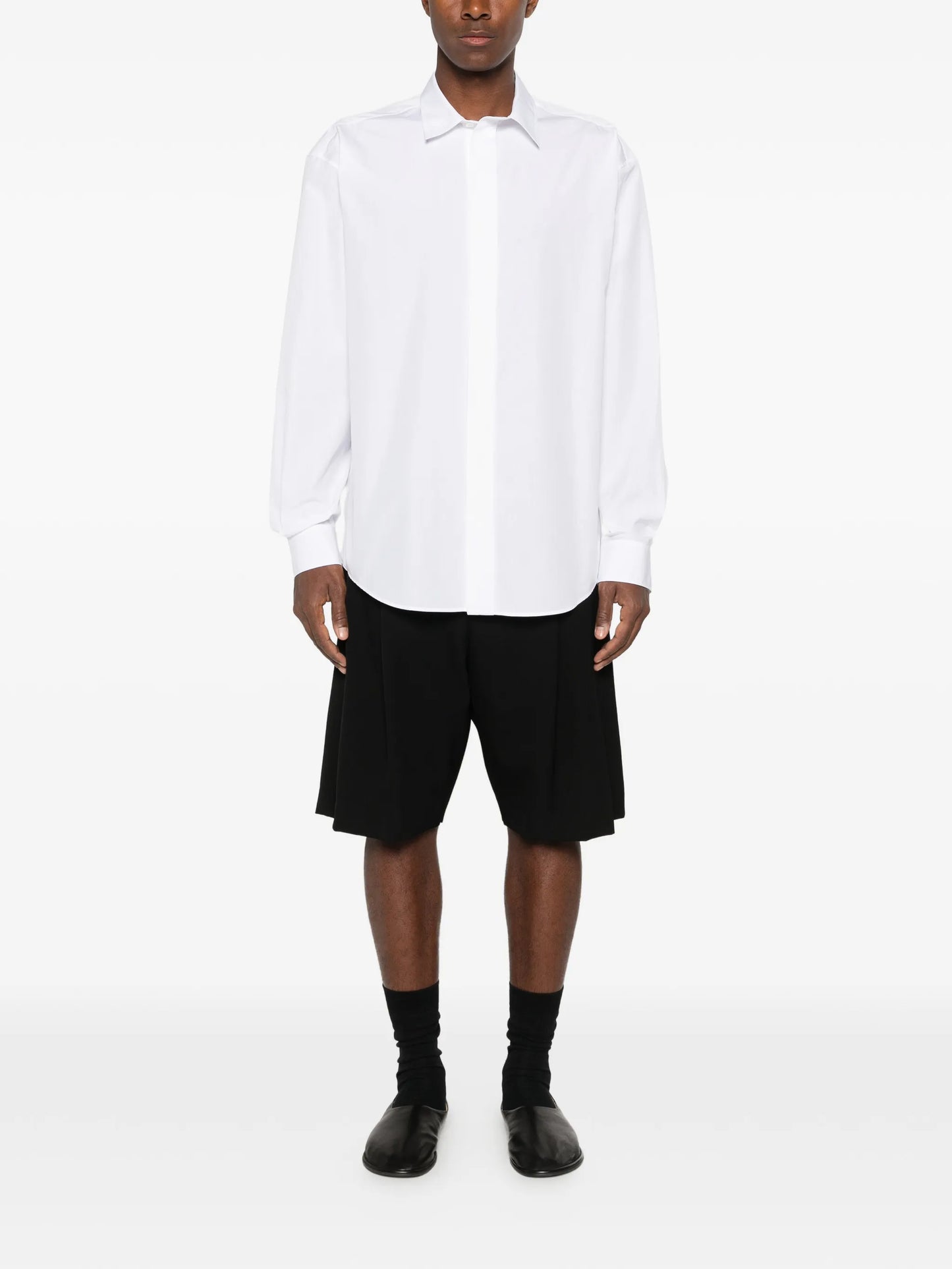 Sayed pleated shorts