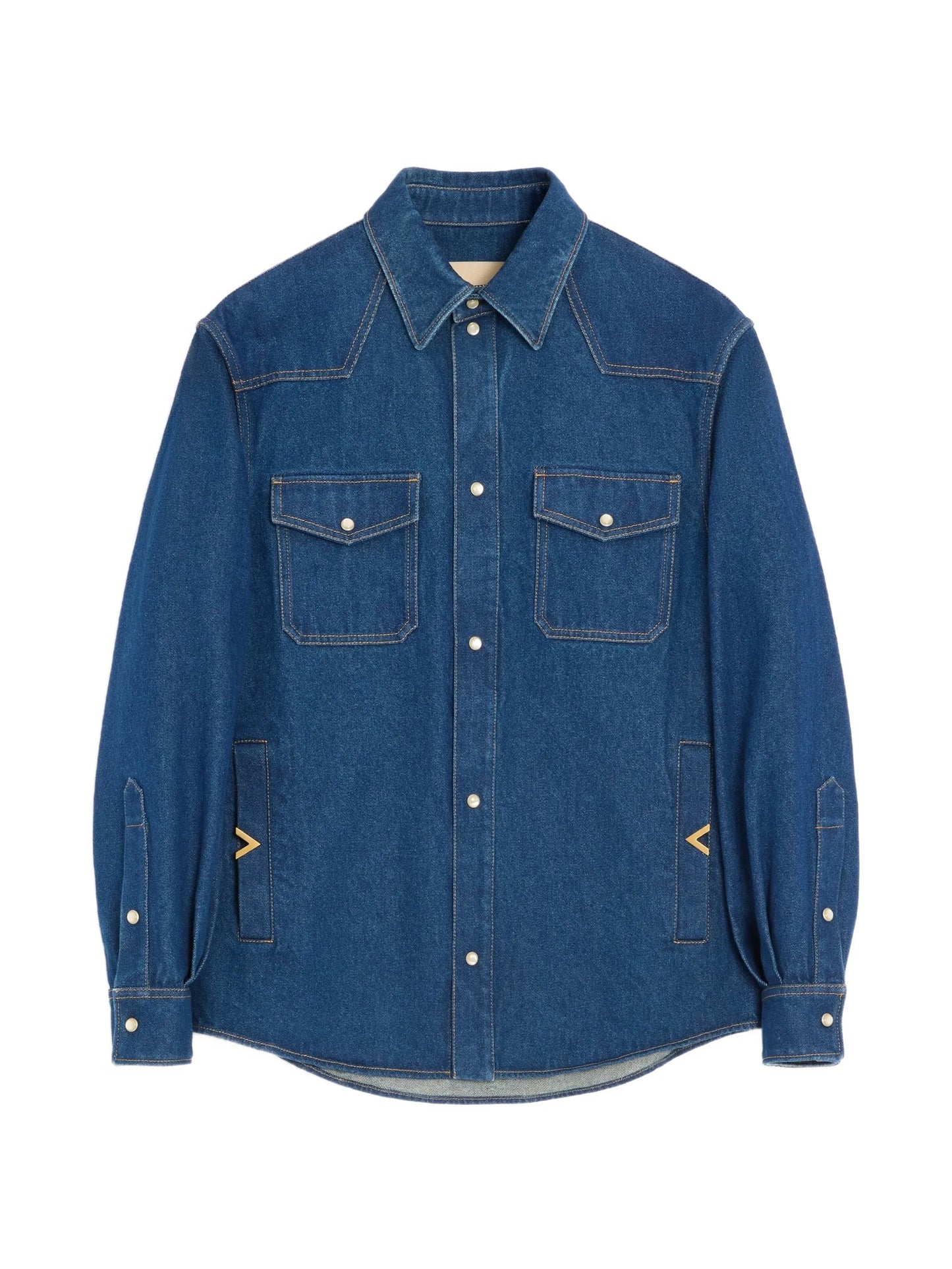 denim shirt with VGold