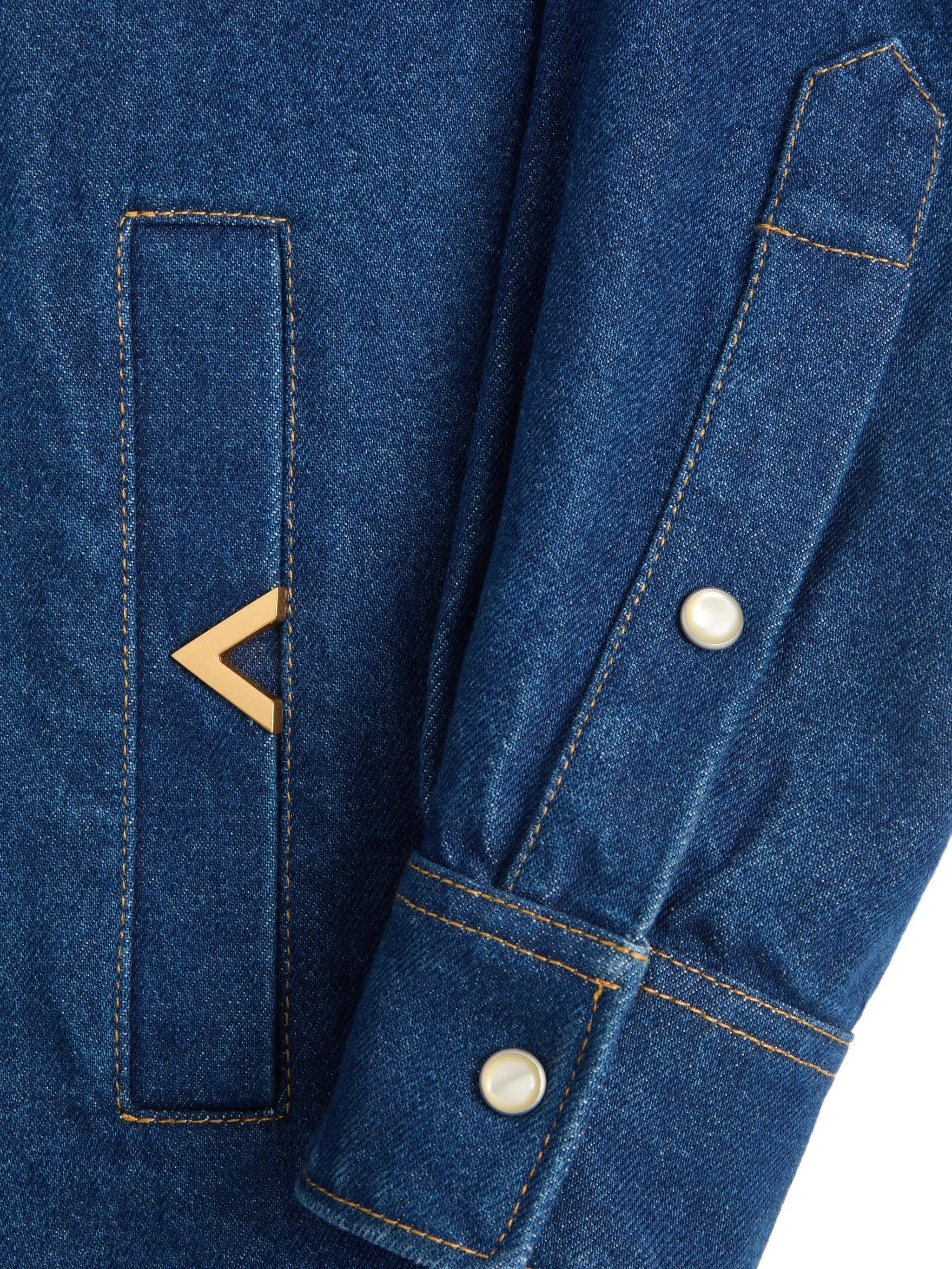 denim shirt with VGold
