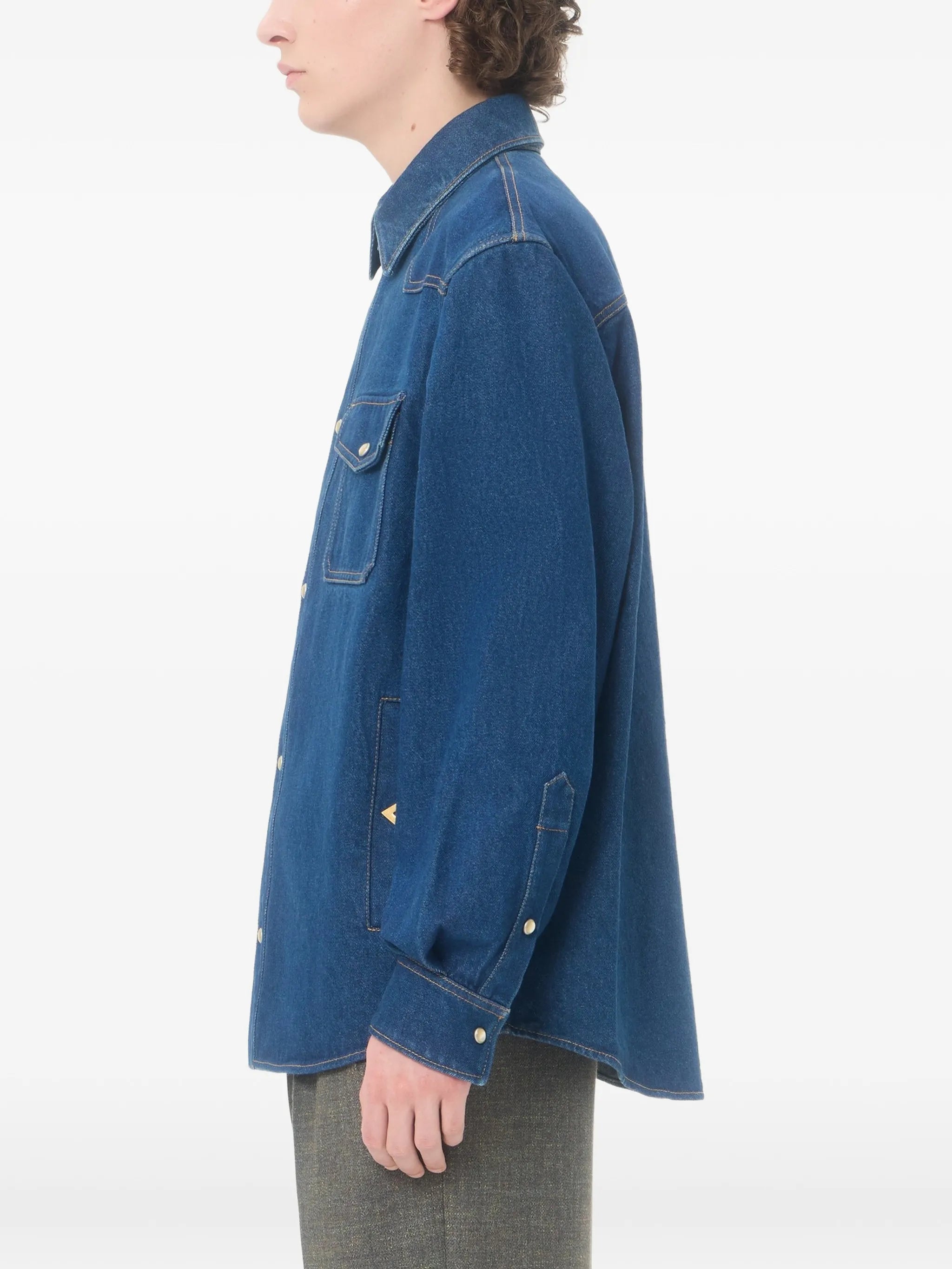 denim shirt with VGold