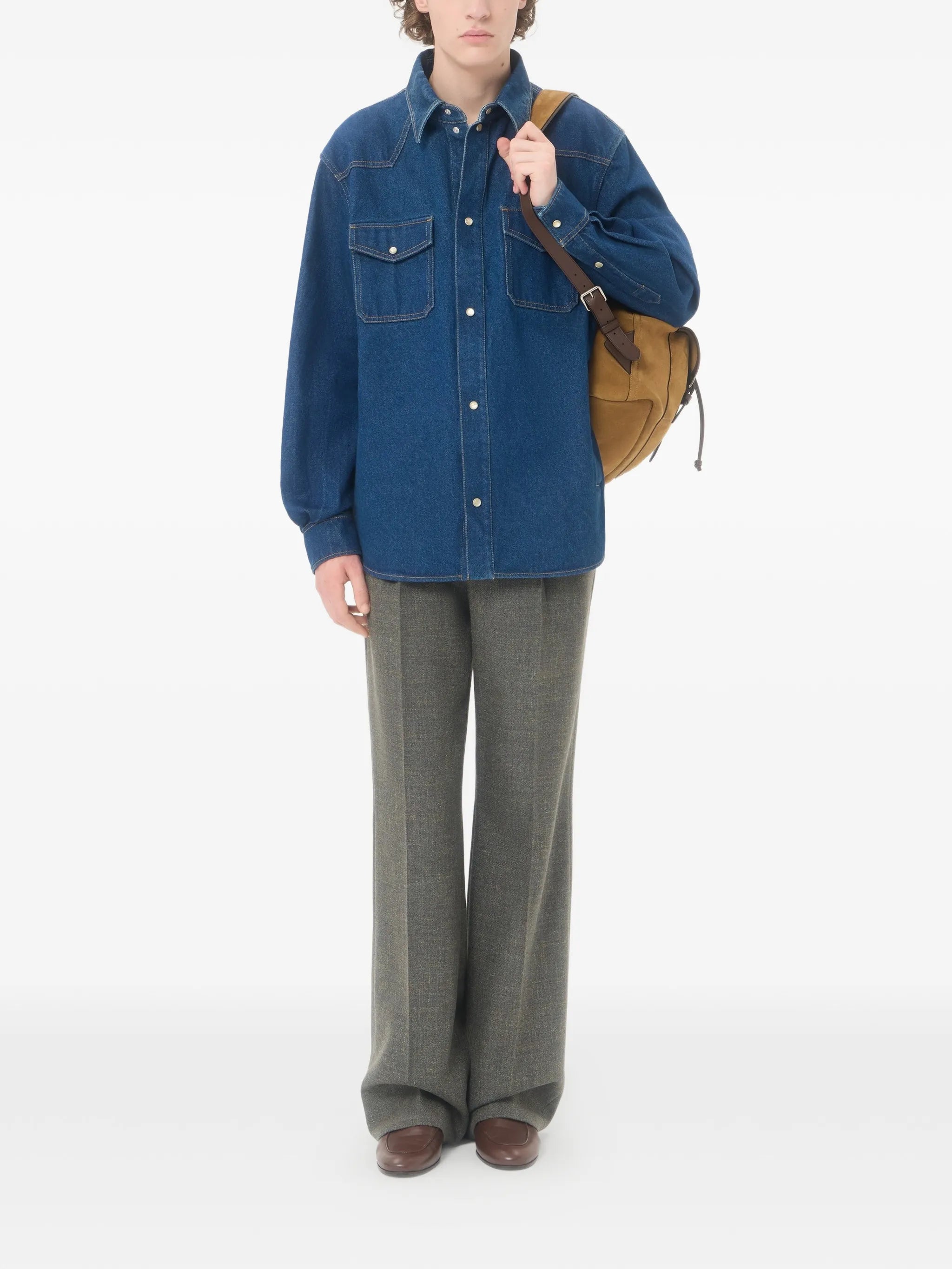 denim shirt with VGold