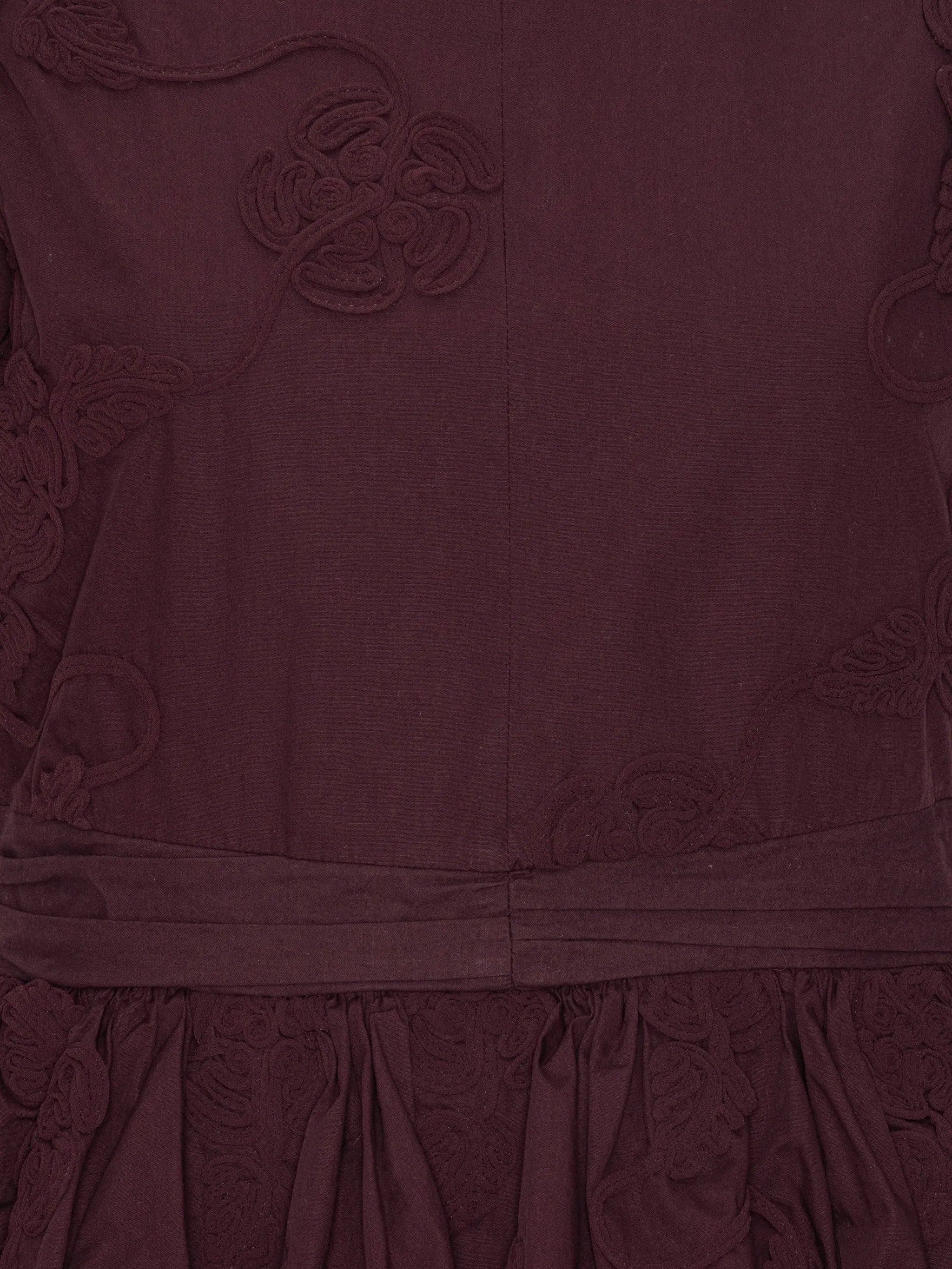 puff sleeve top bordeaux