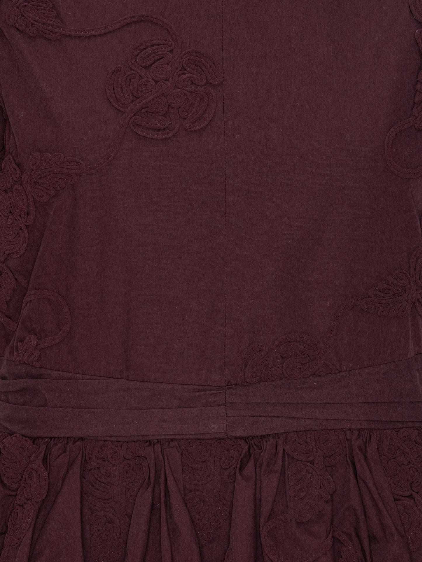 puff sleeve top bordeaux