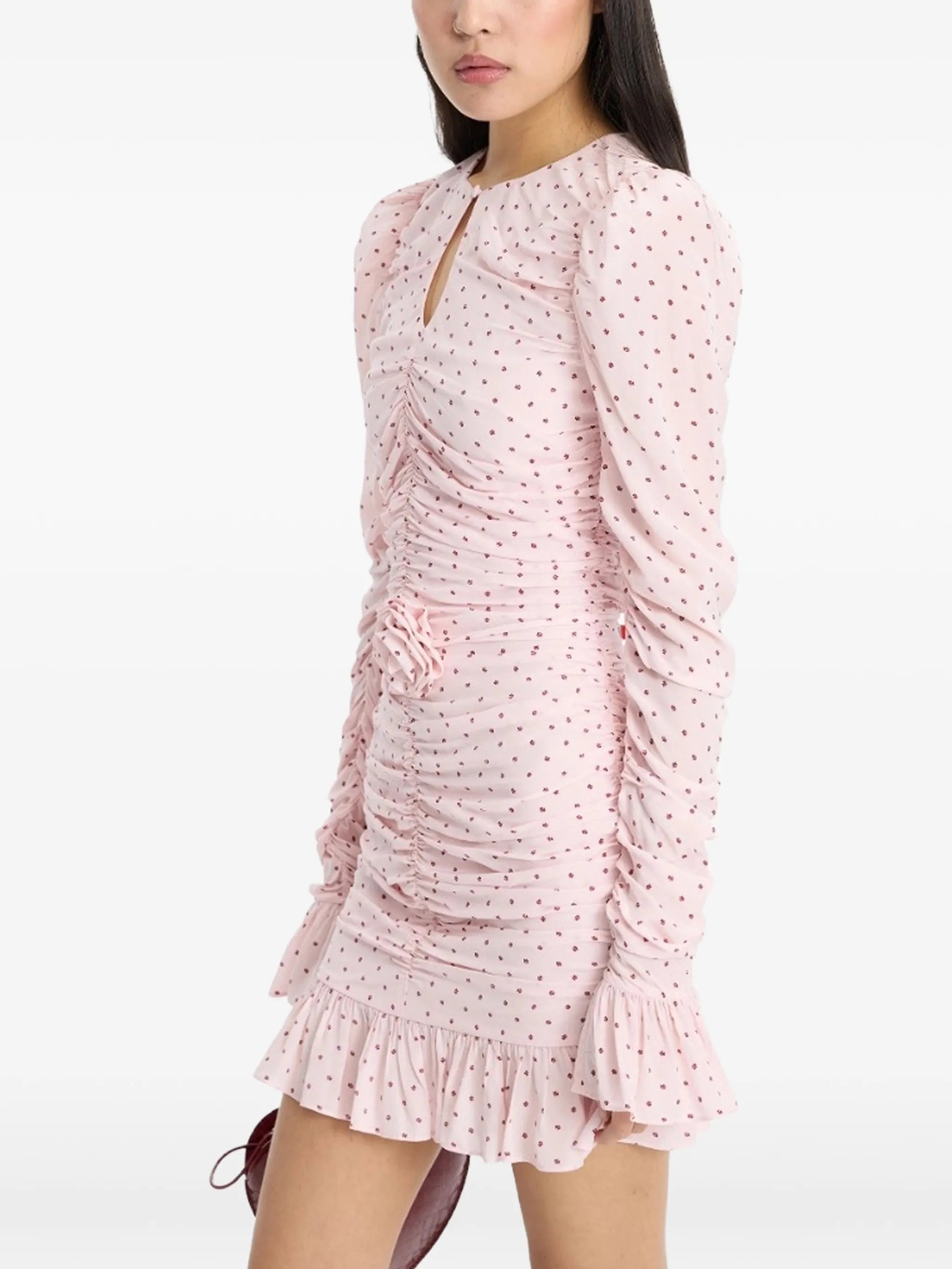 mini ruched dress