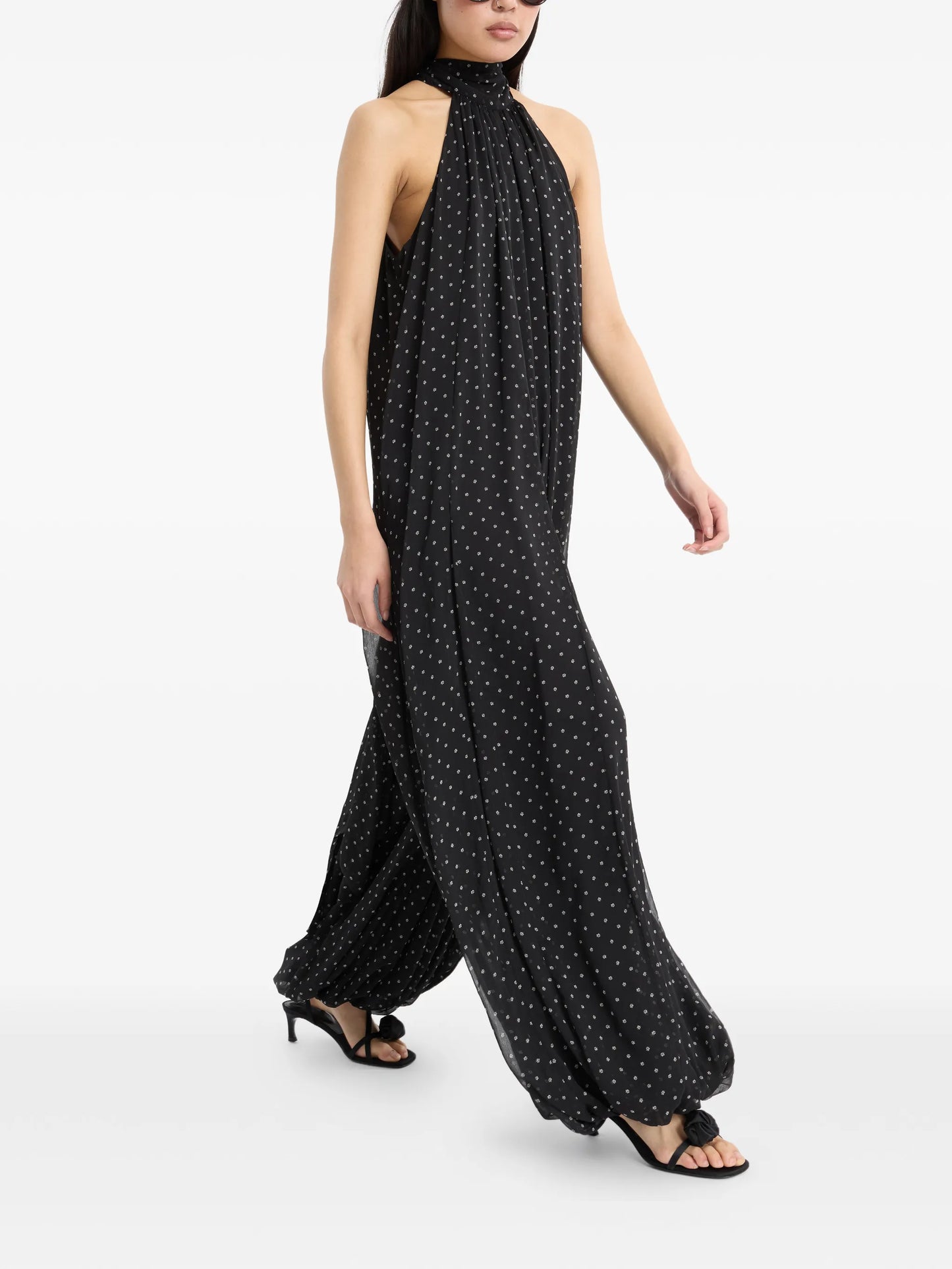 chiffon balloon jumpsuit