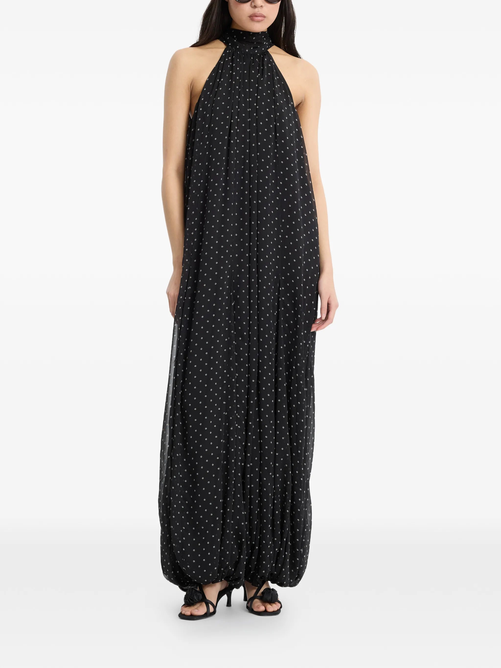 chiffon balloon jumpsuit