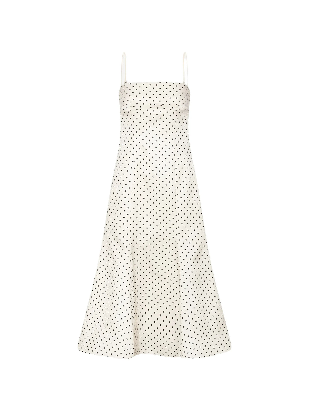 polka dot midi dress