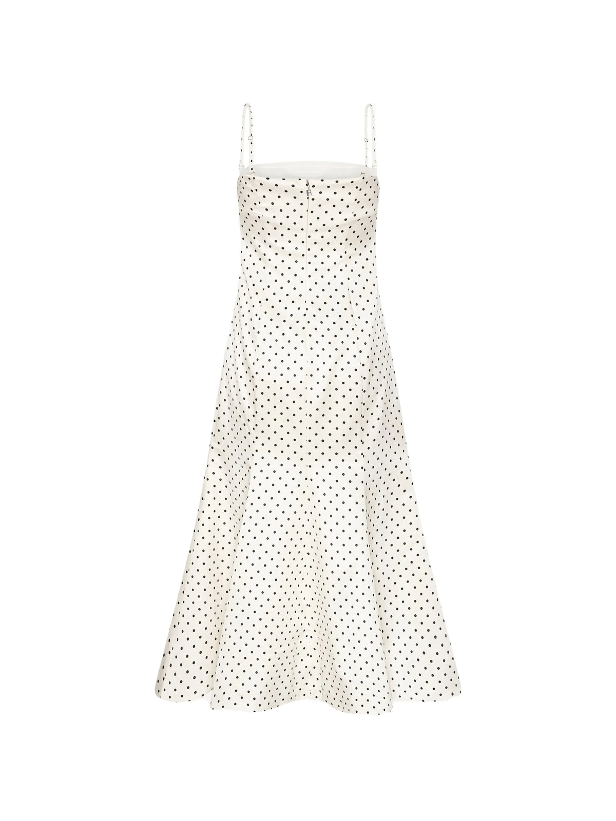 polka dot midi dress