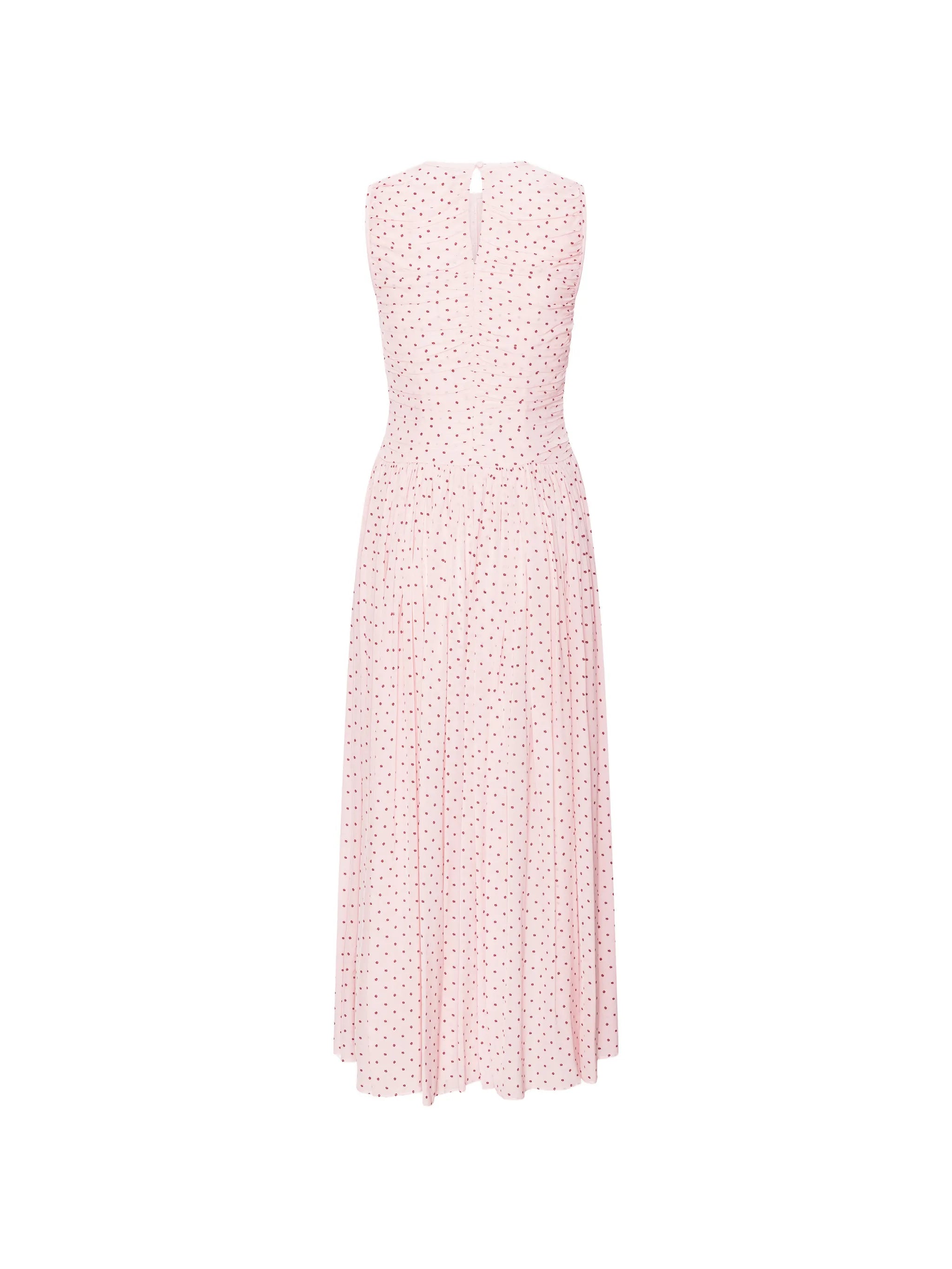 ruched maxi dress