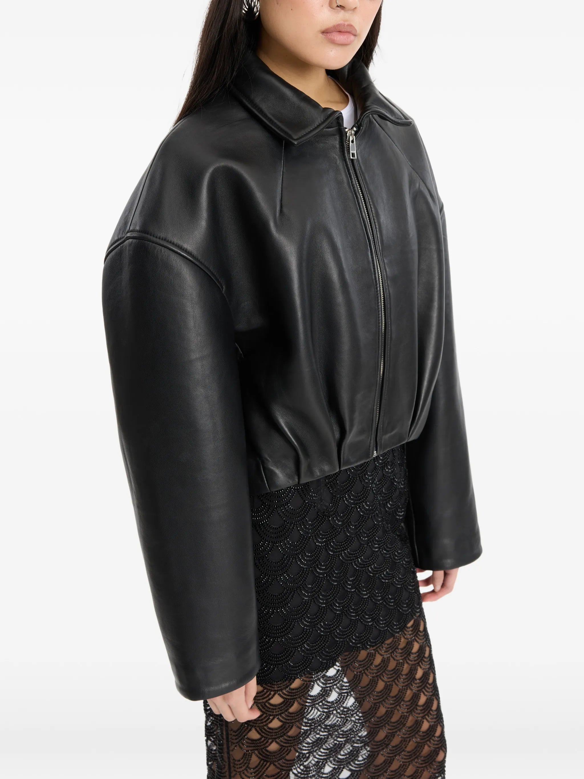 collared boxy jacket