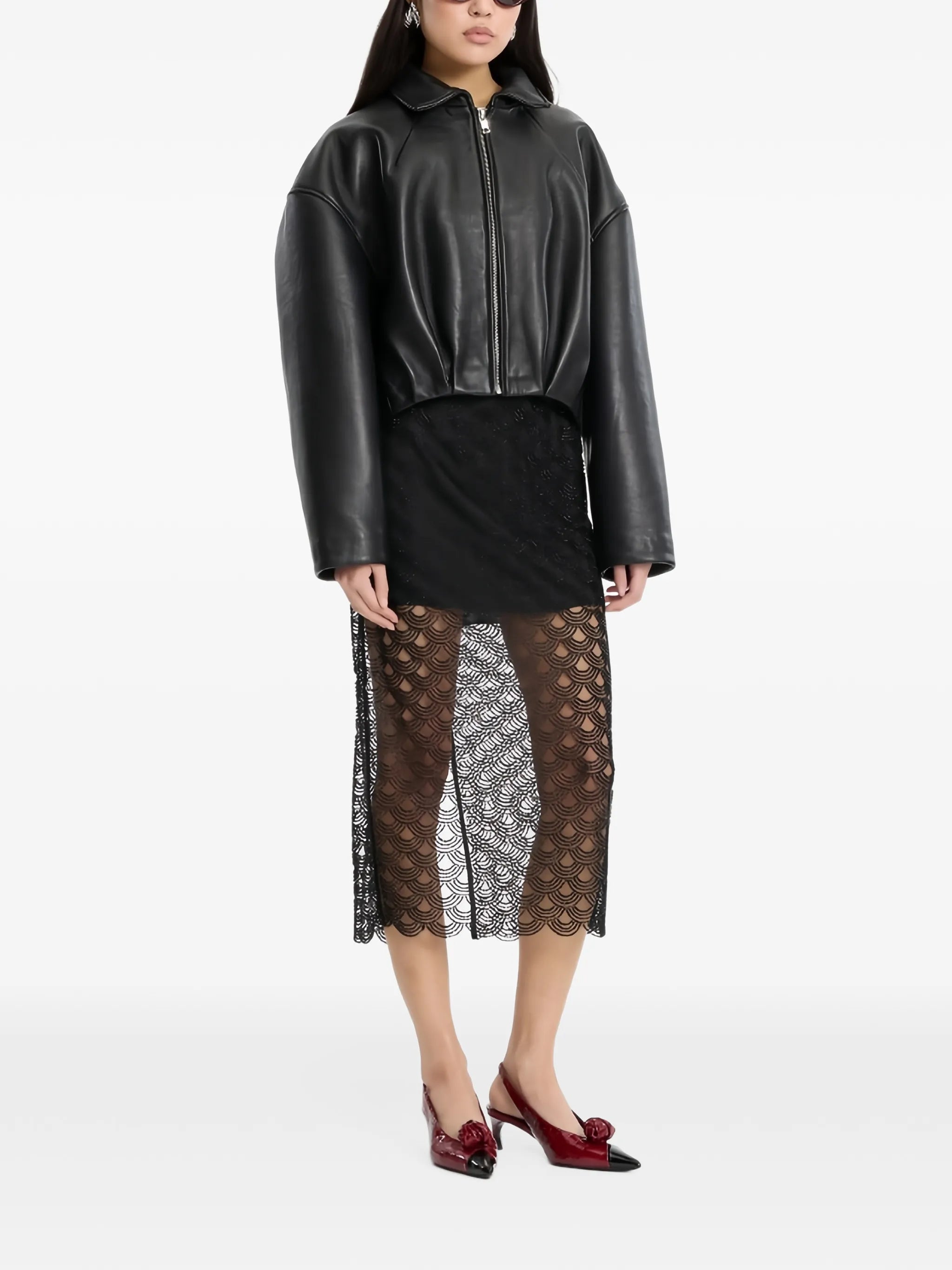 collared boxy jacket