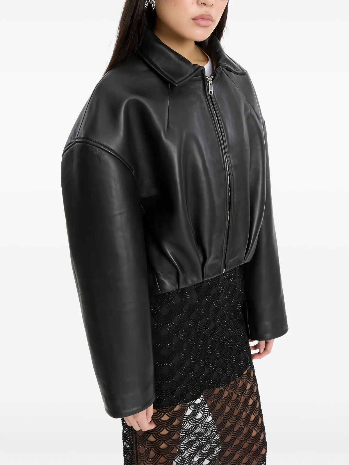 collared boxy jacket