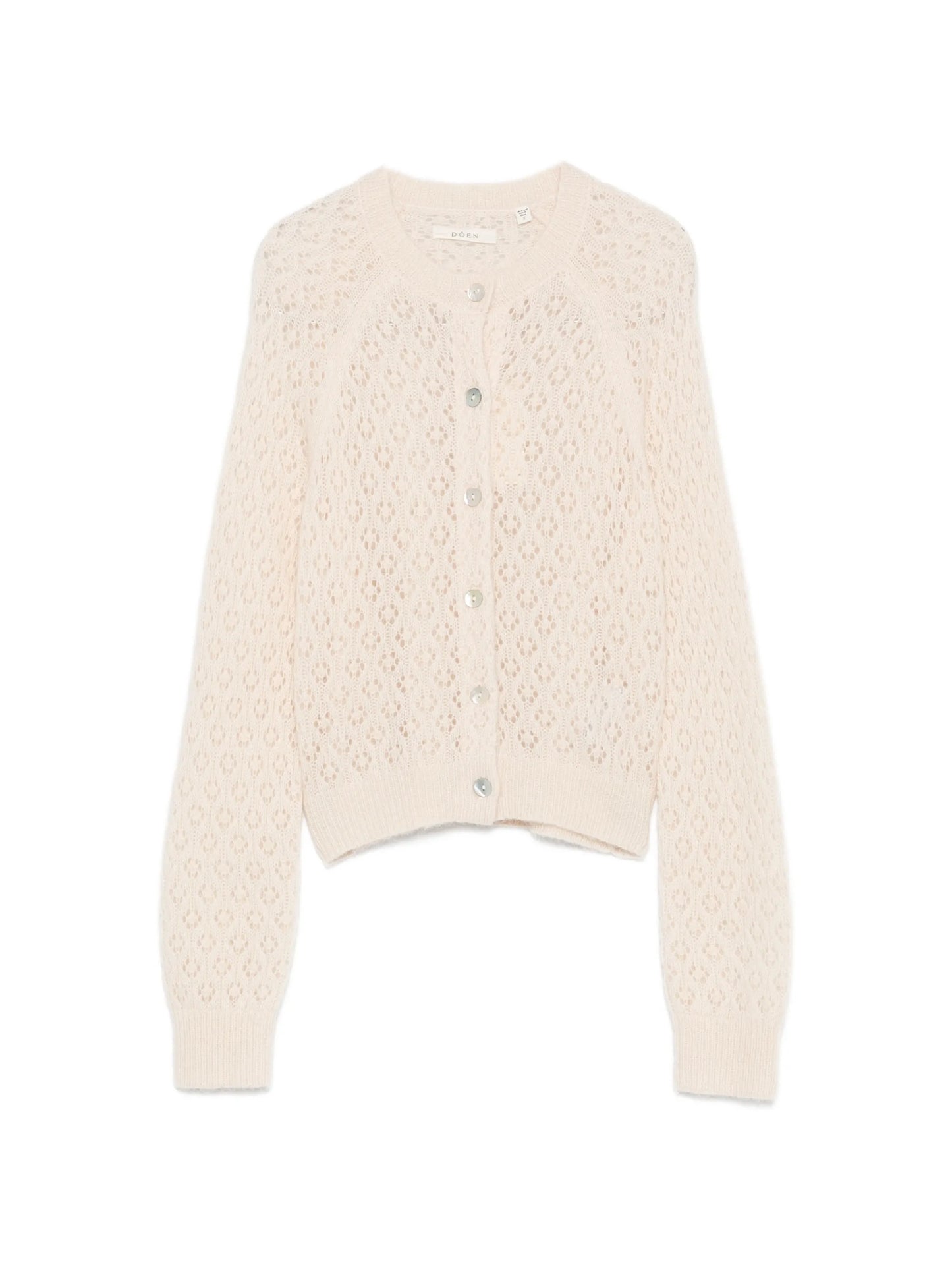 Petra pointelle-knit cardigan