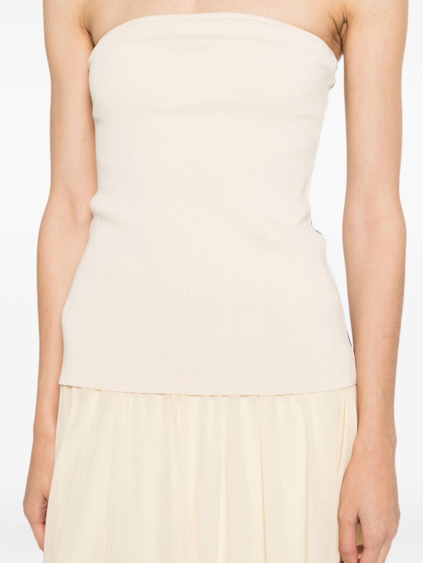 strapless midi dress