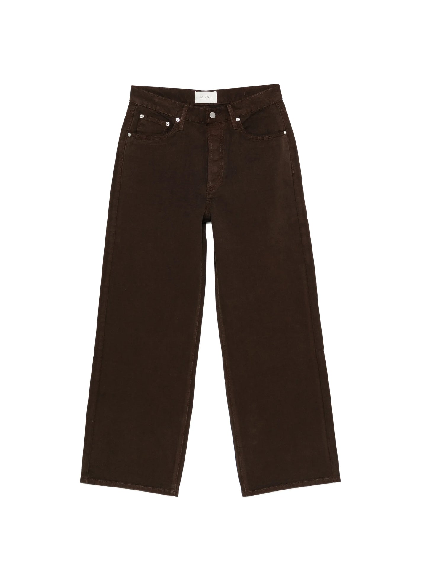 canvas mid-rise jeans