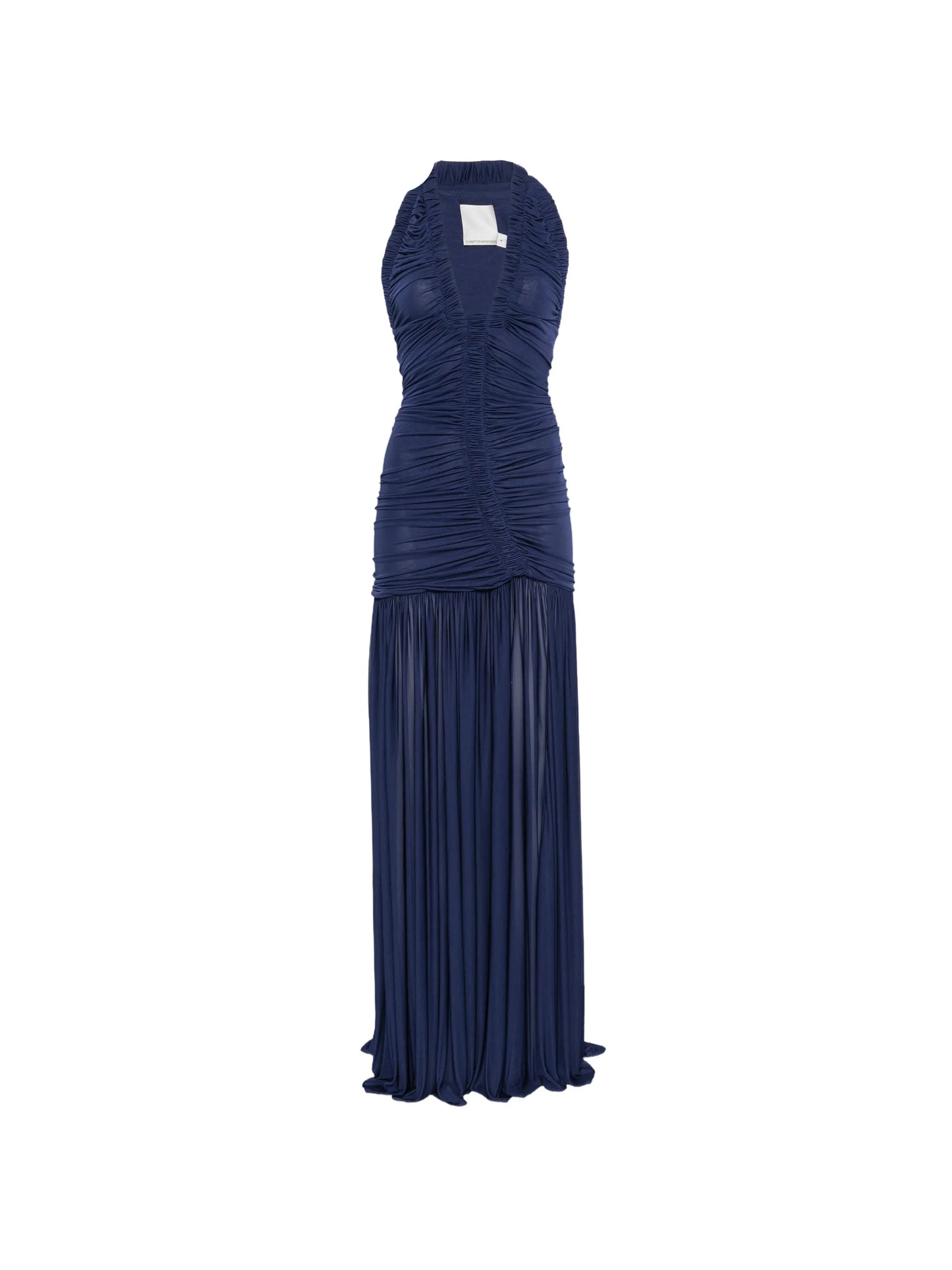 Orion ruched V-neck maxi dress