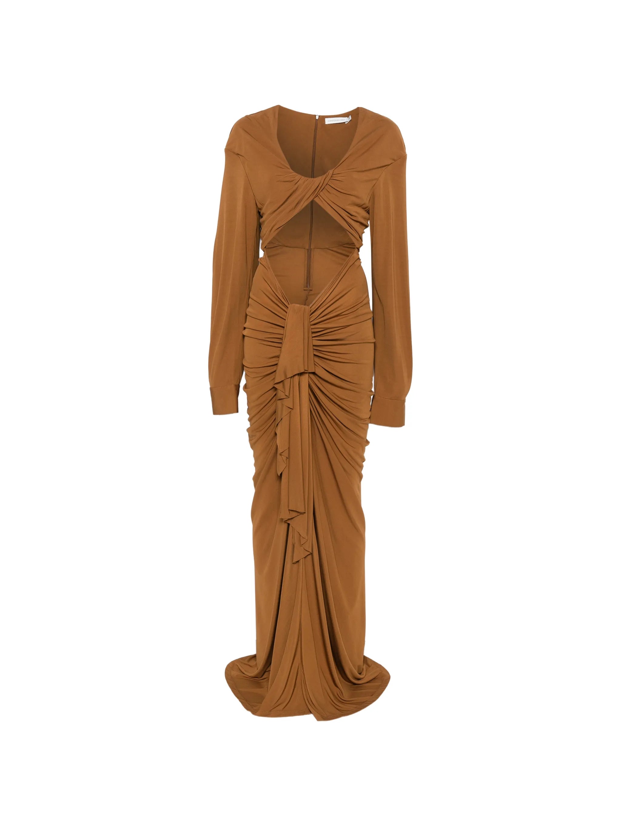 draped maxi dress