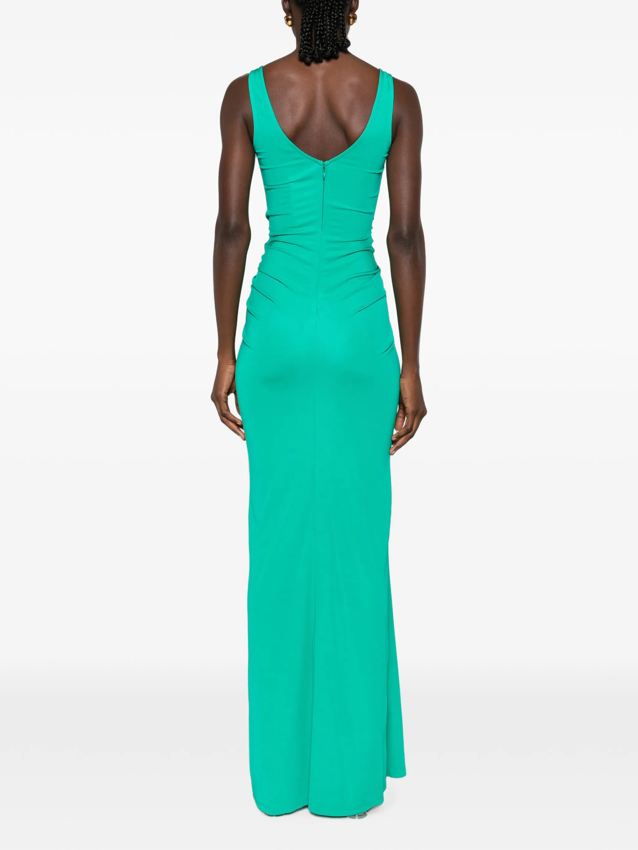 draped maxi dress