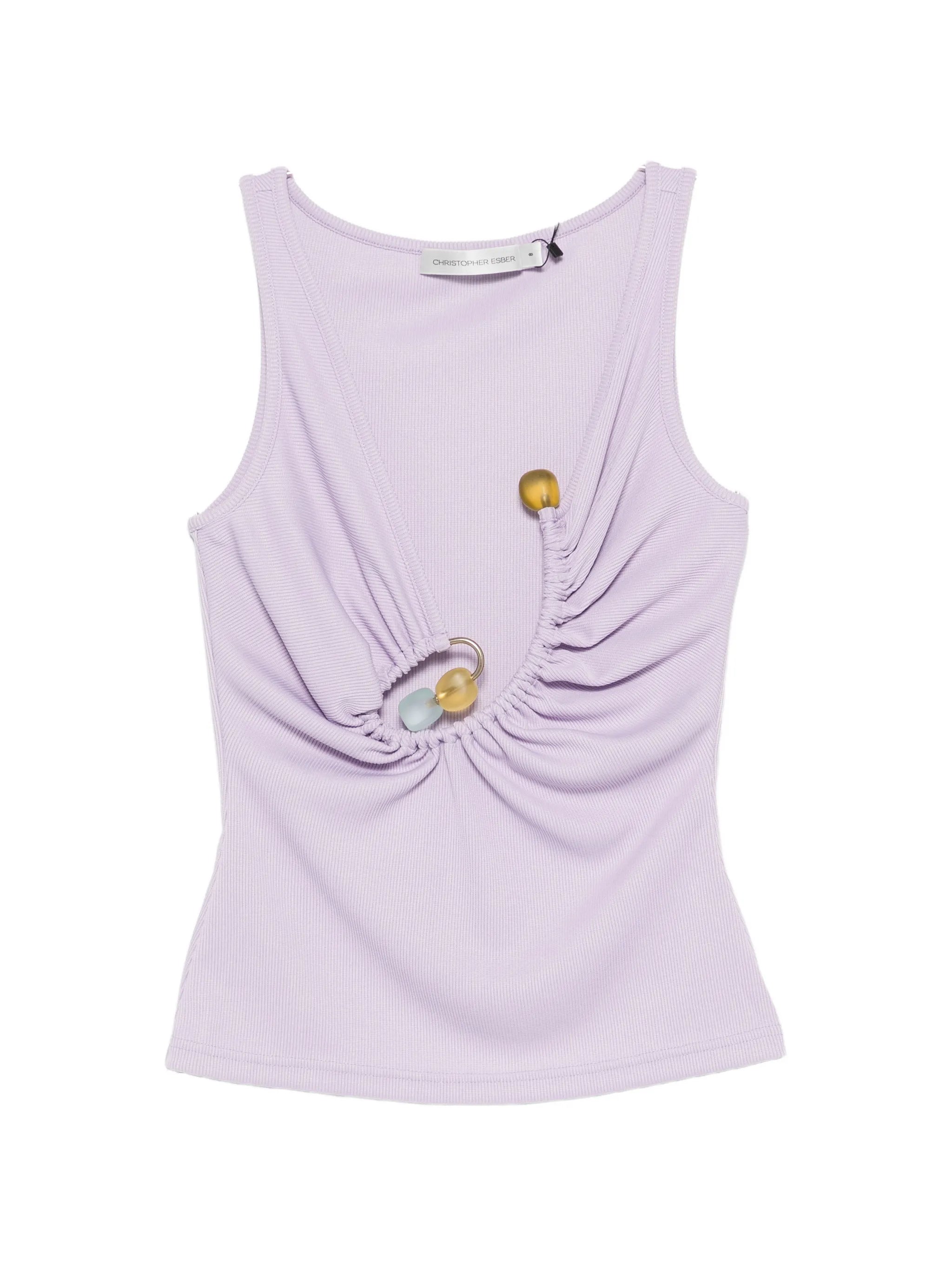 Spiral beach glass tank top