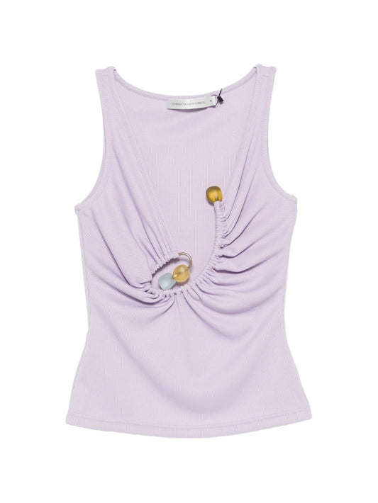 Spiral beach glass tank top