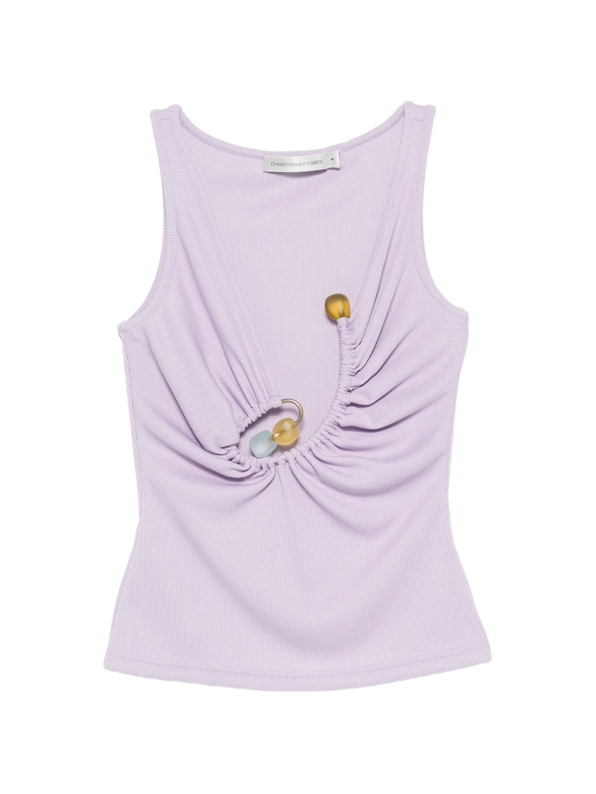 Spiral beach glass tank top