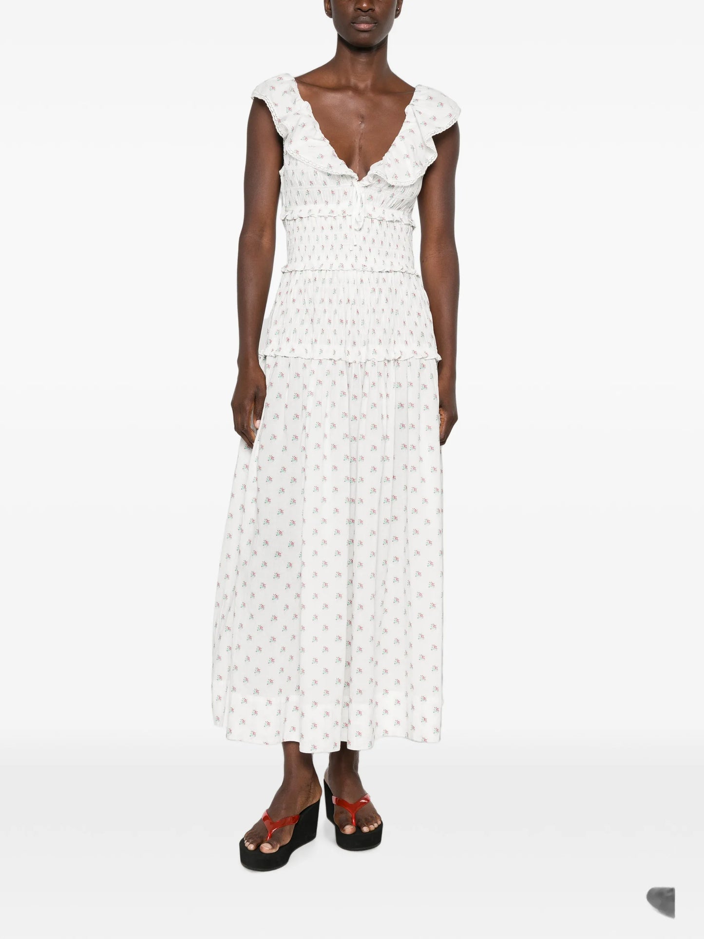 Sorina floral-print midi dress